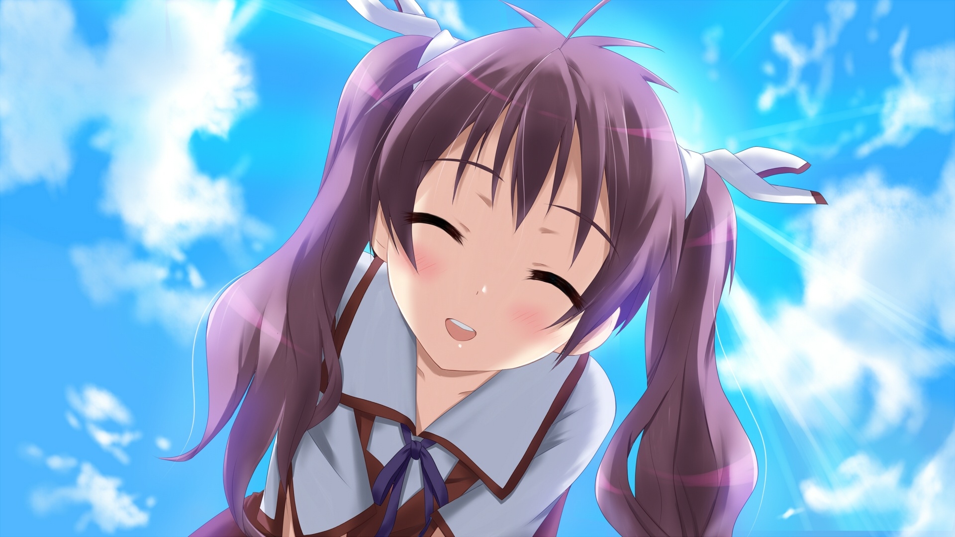 Wallpapers girl tenderness smile on the desktop