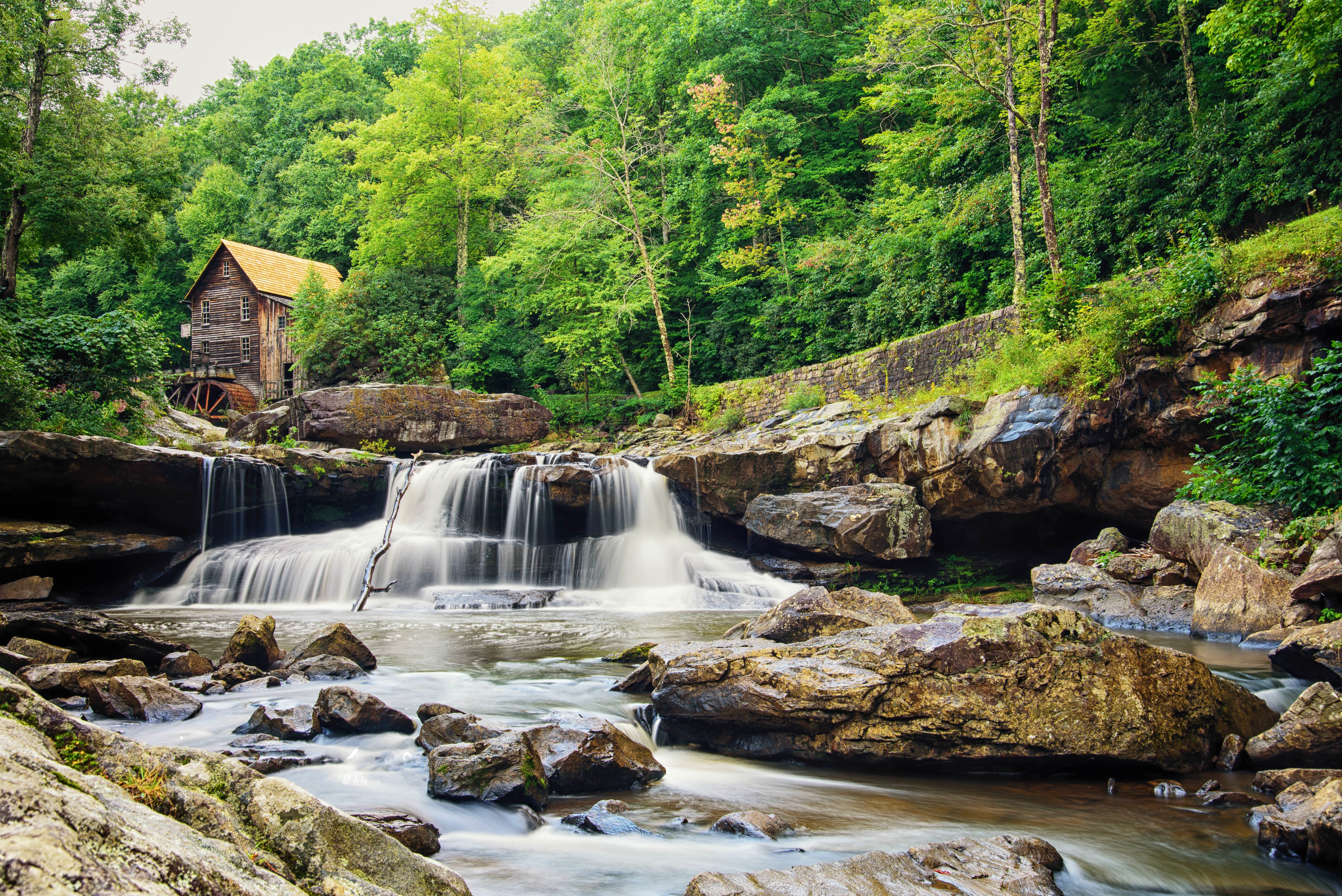 Wallpapers rocks glade creek grist mill west virginia on the desktop