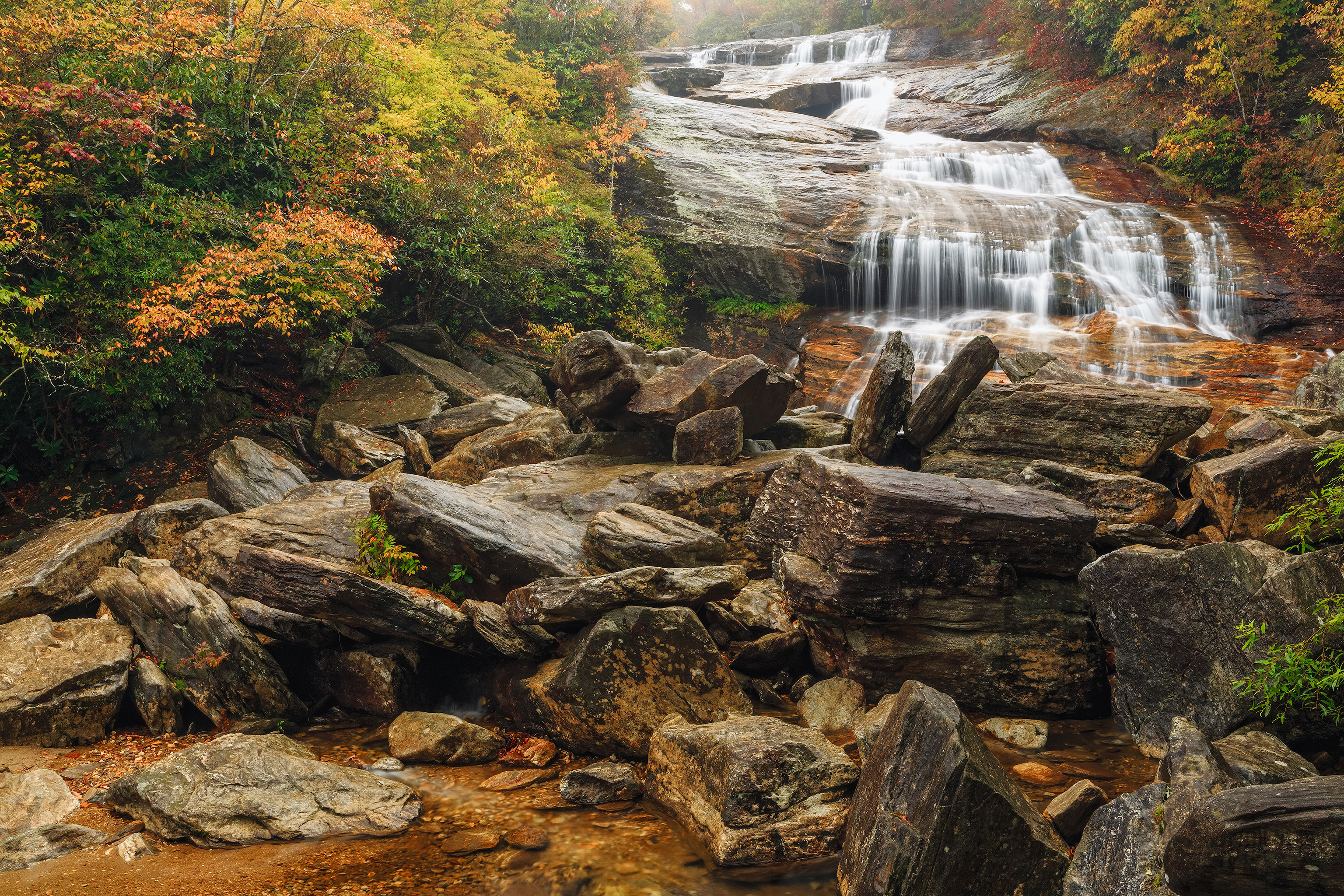 Wallpapers Second Falls North Carolina autumn on the desktop