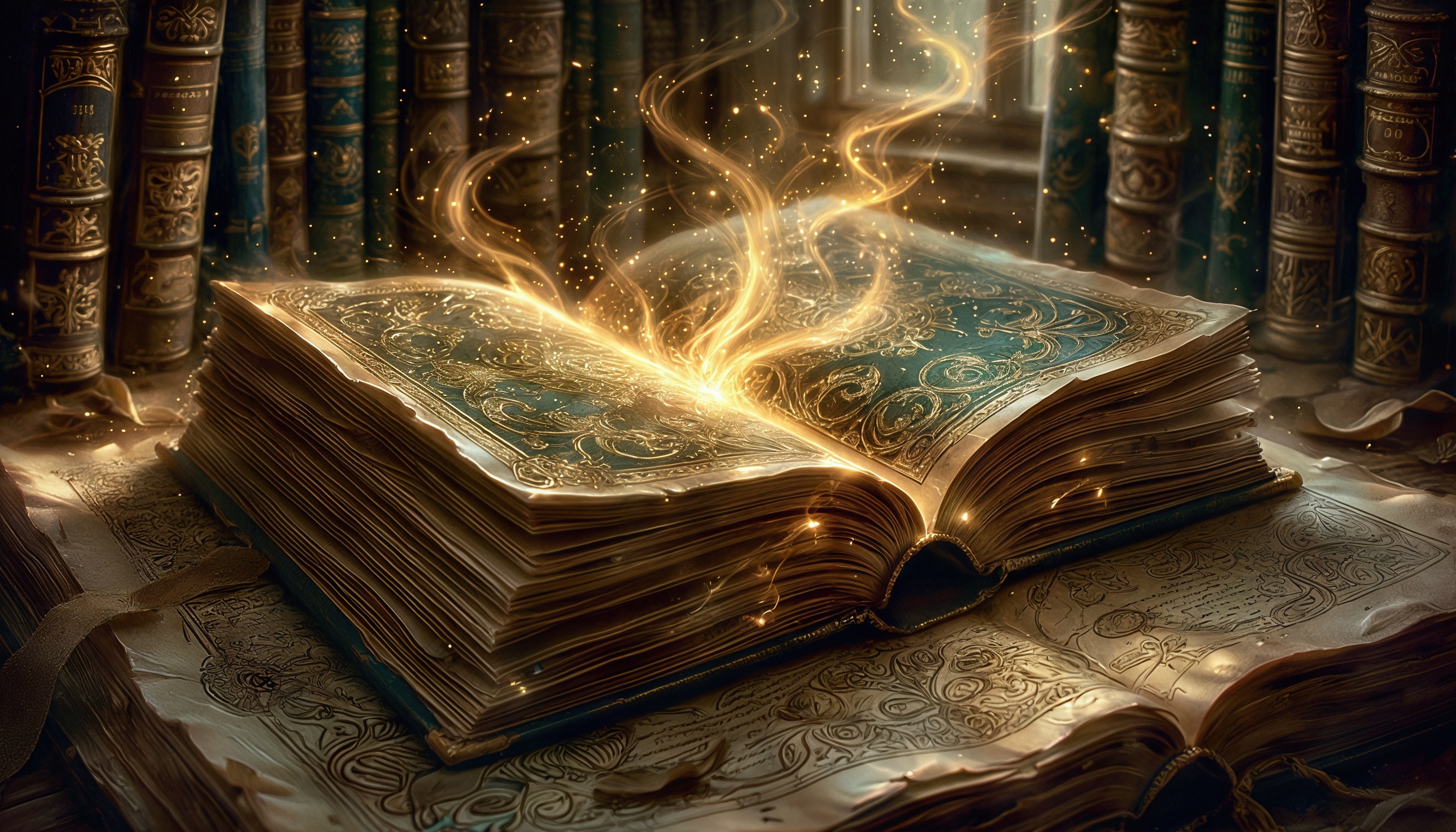 Wallpapers book magic fantsy on the desktop