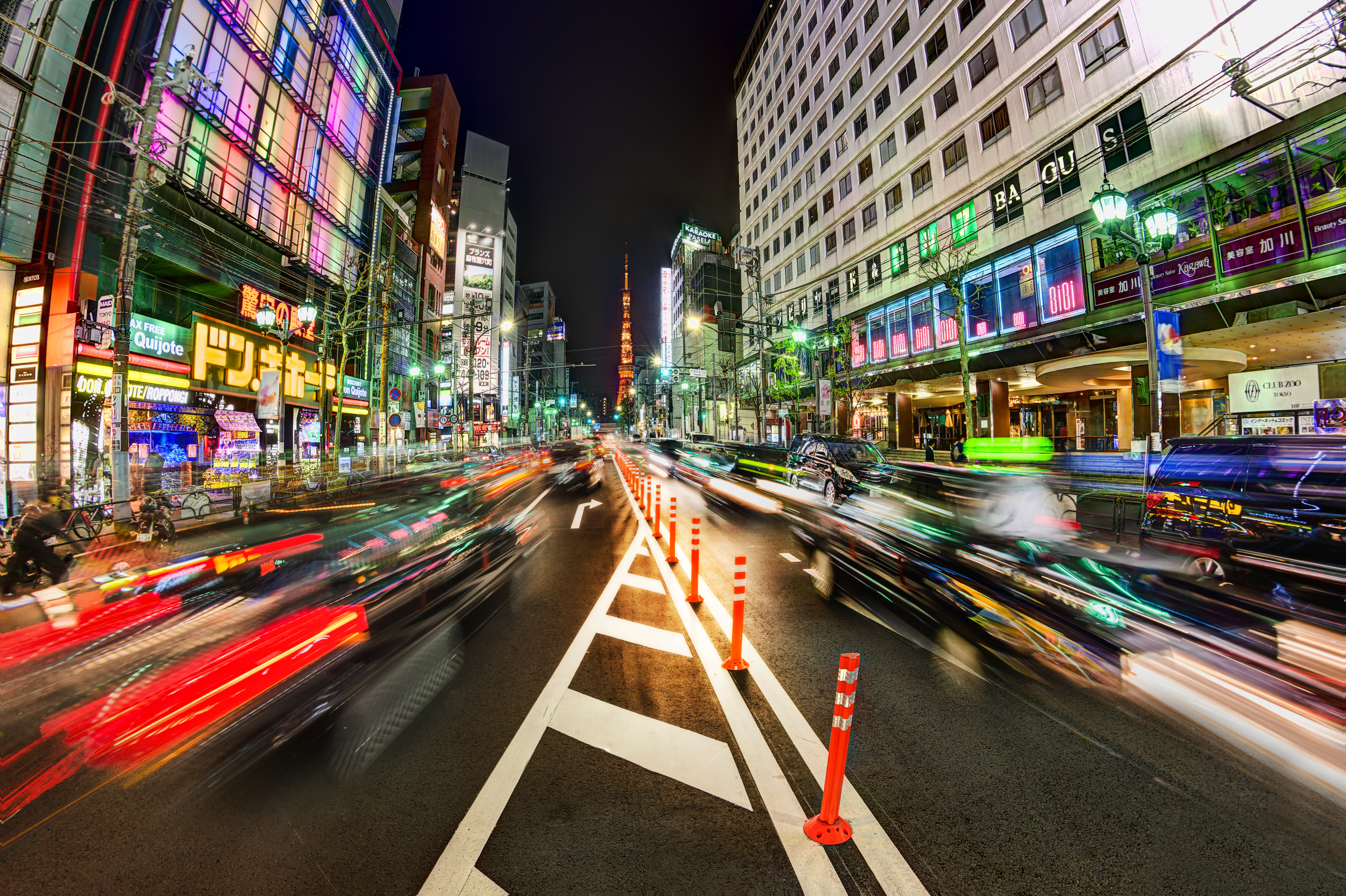 Wallpapers Japan night architecture on the desktop