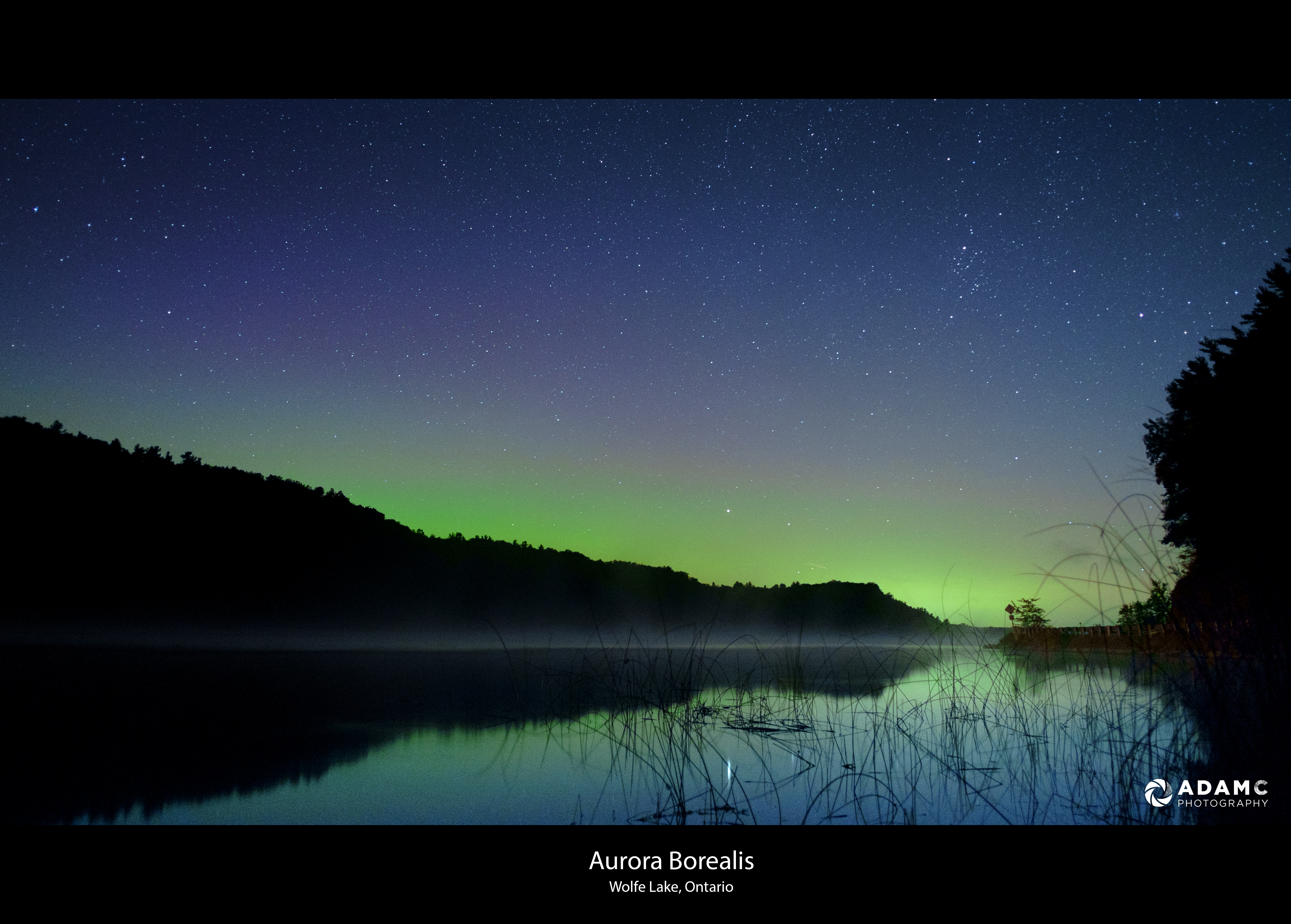 Обои огни ночь галактика на рабочий стол