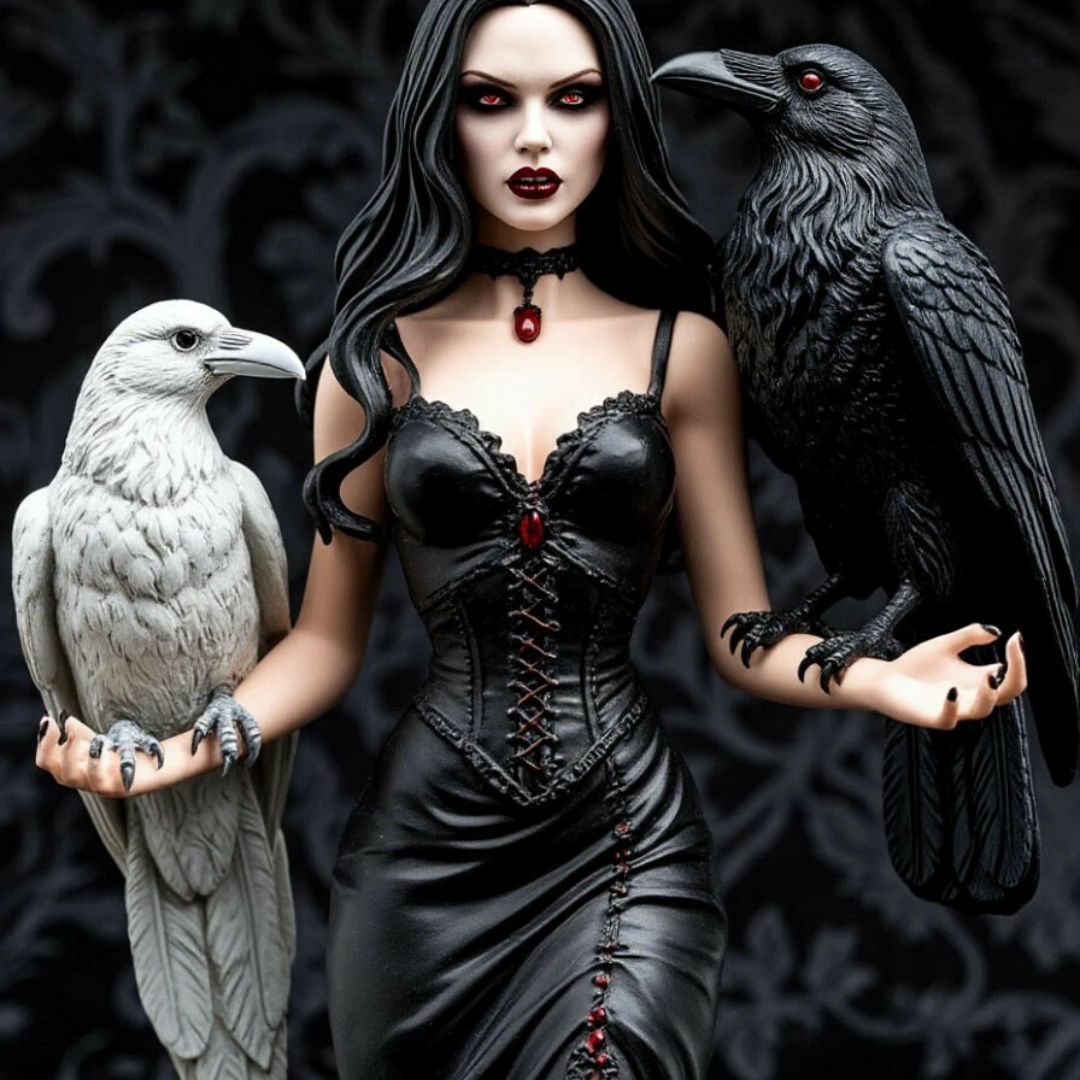 Женщина и вороны