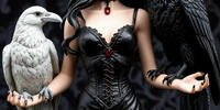 Женщина и вороны