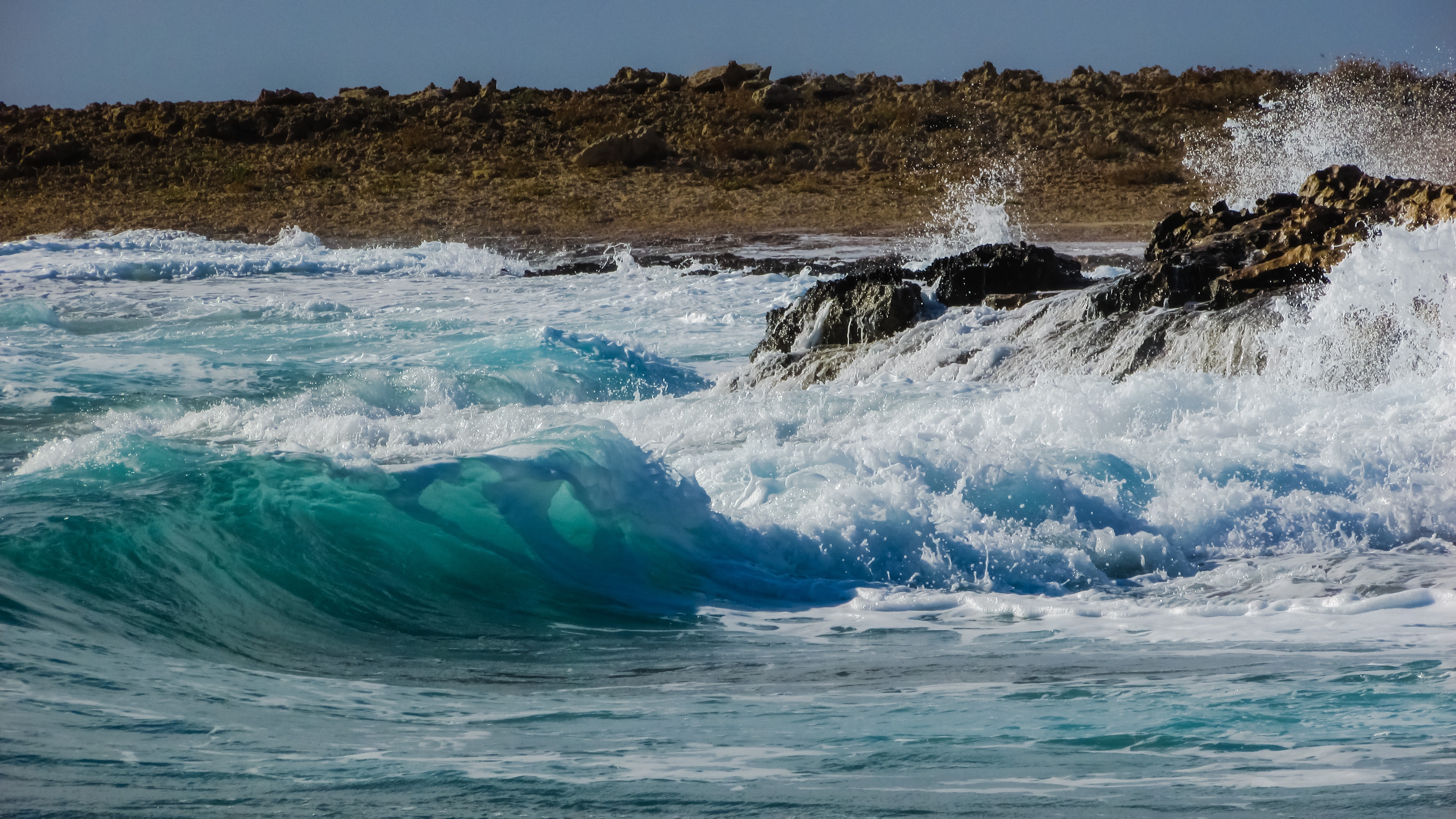 Wallpapers coast foam landscapes on the desktop