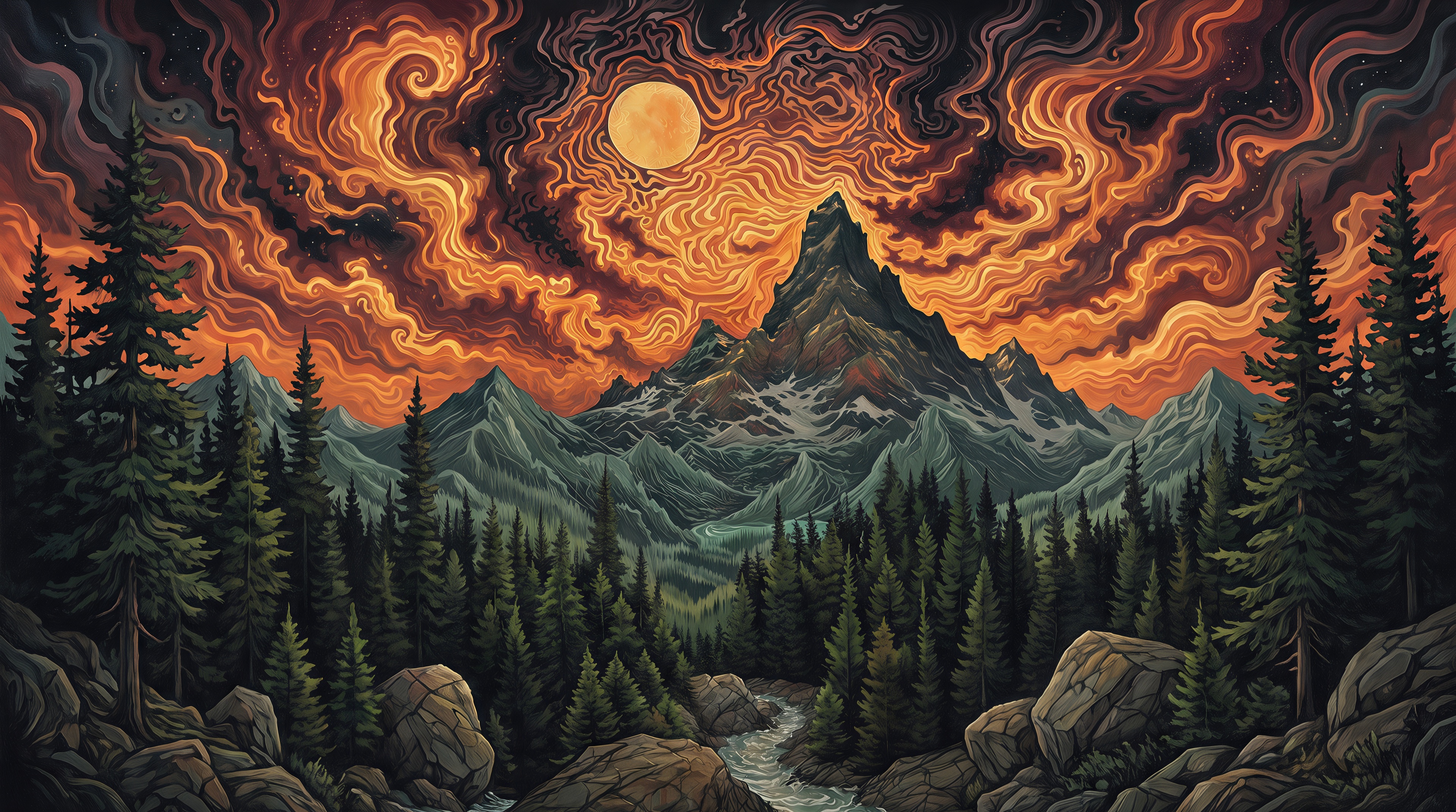 Wallpapers mountains versacle rush on the desktop