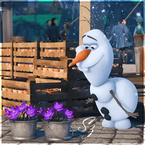 Открытка на тему снеговик цветы снег скачать бесплатно