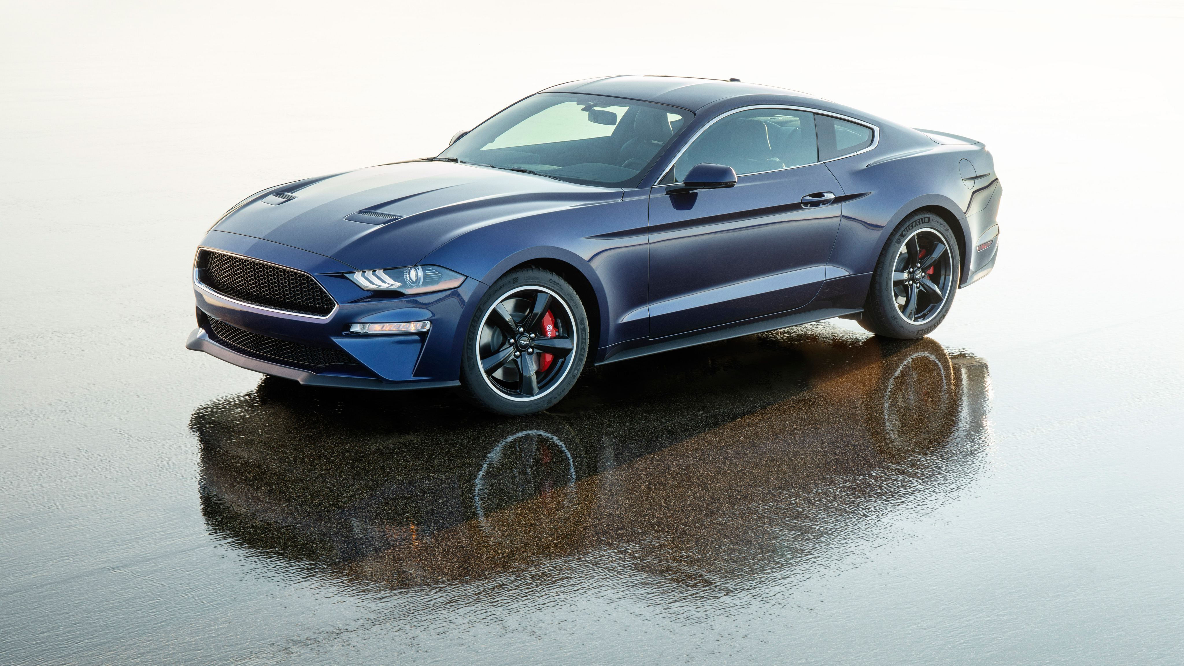 Free photo Ford Mustang in dark blue