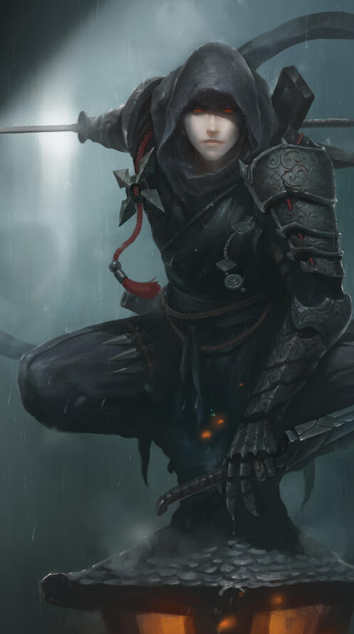 Обои Ниндзя цифровое искусство искусство фэнтези на рабочий стол