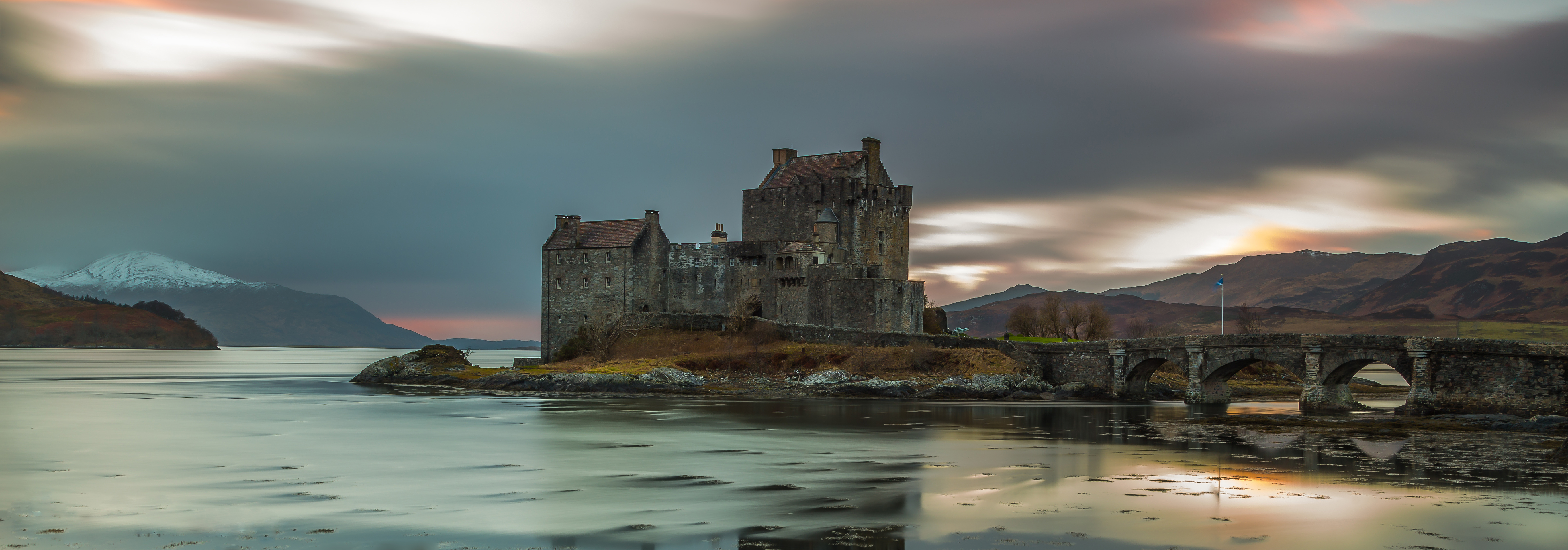 全景图与苏格兰的城堡