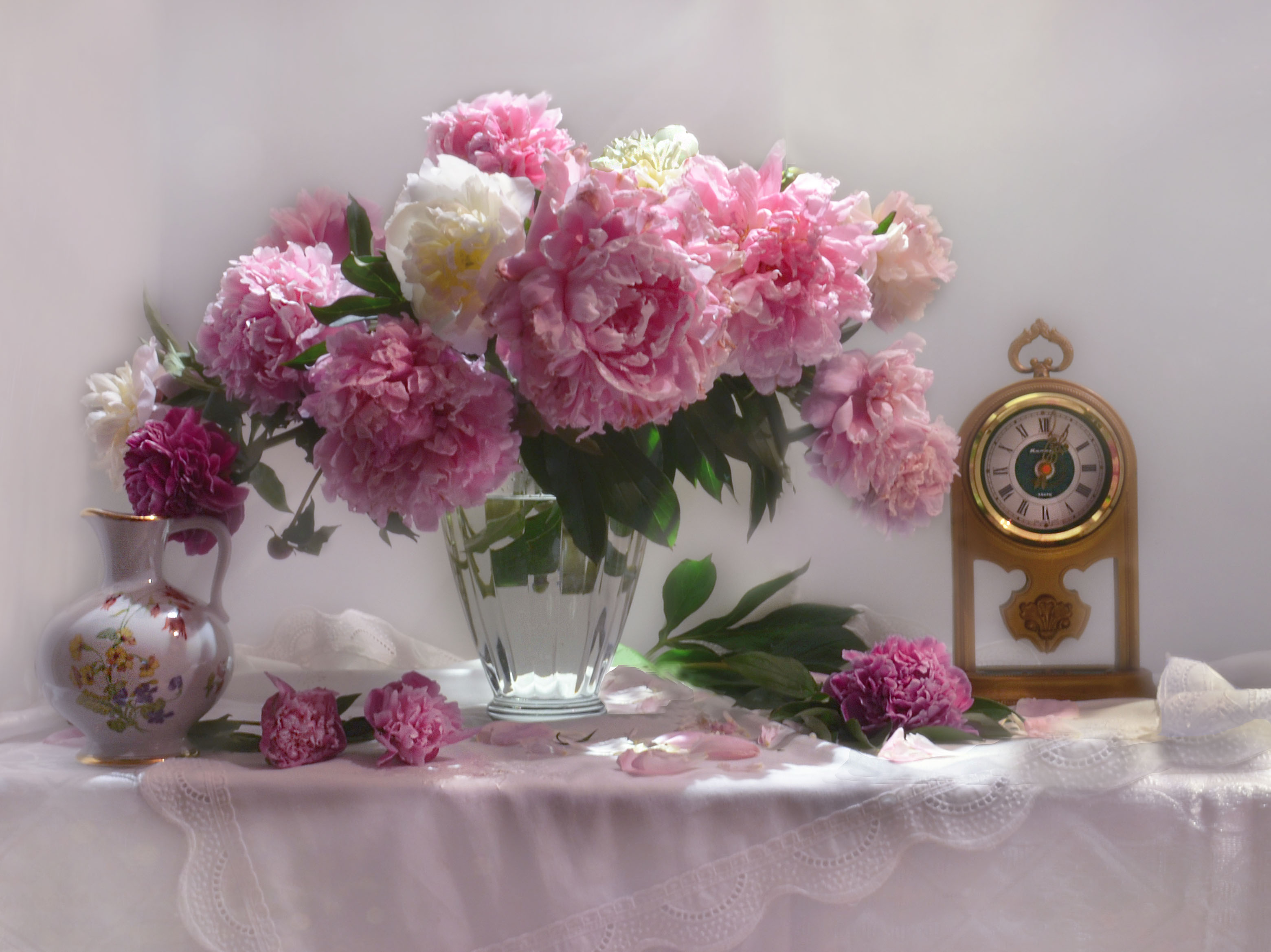 Wallpapers peonies photo still life on the desktop