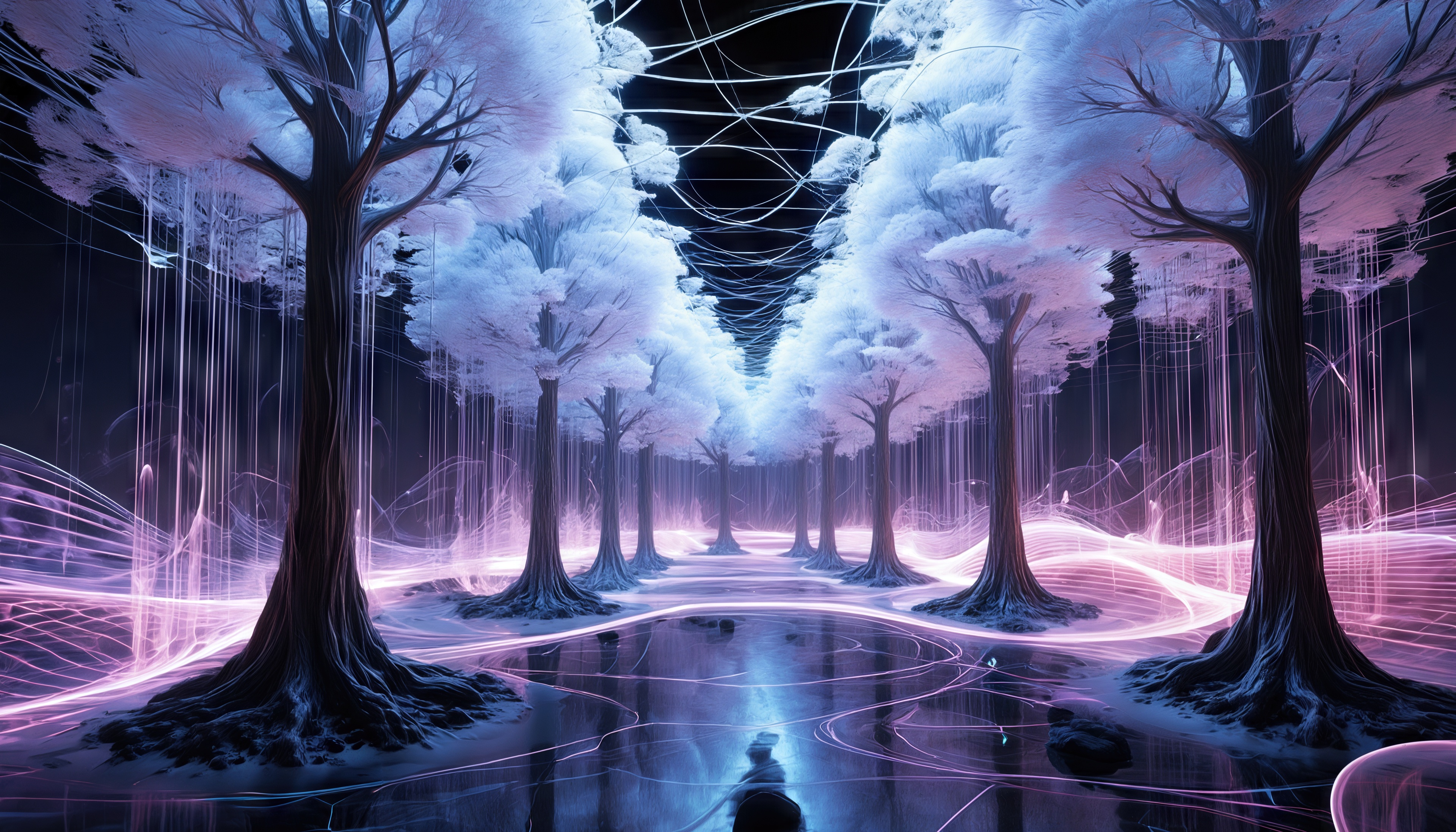 Wallpapers fantsy forest trees on the desktop