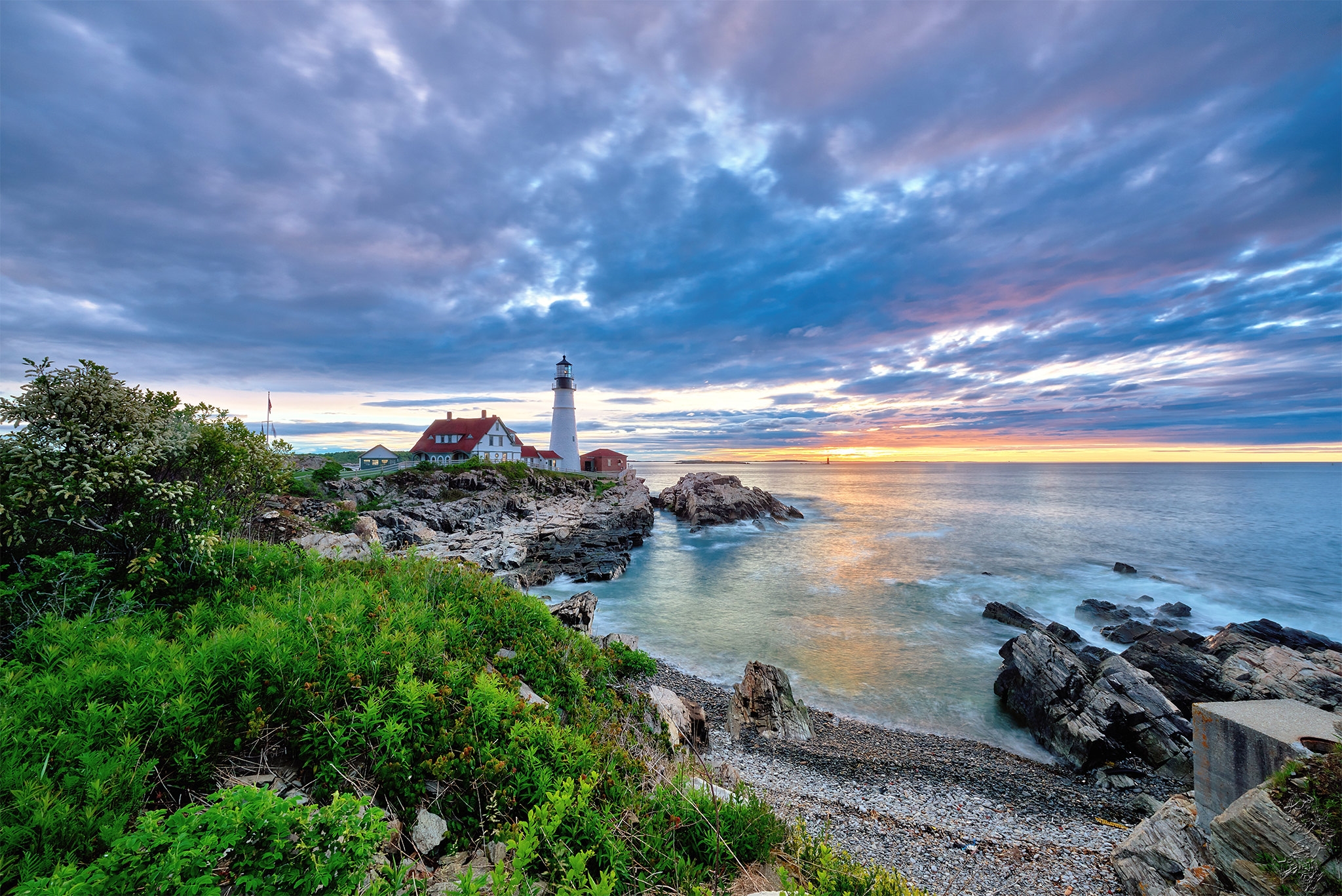 Обои Portland Head Light LIghthouse Cape Elizabeth на рабочий стол