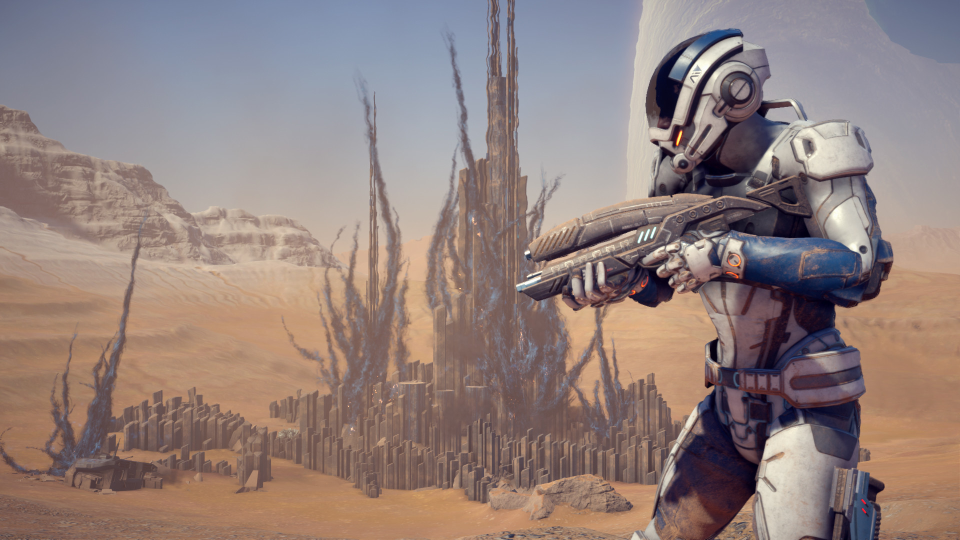 Обои видеоигры солдат Mass Effect Andromeda на рабочий стол