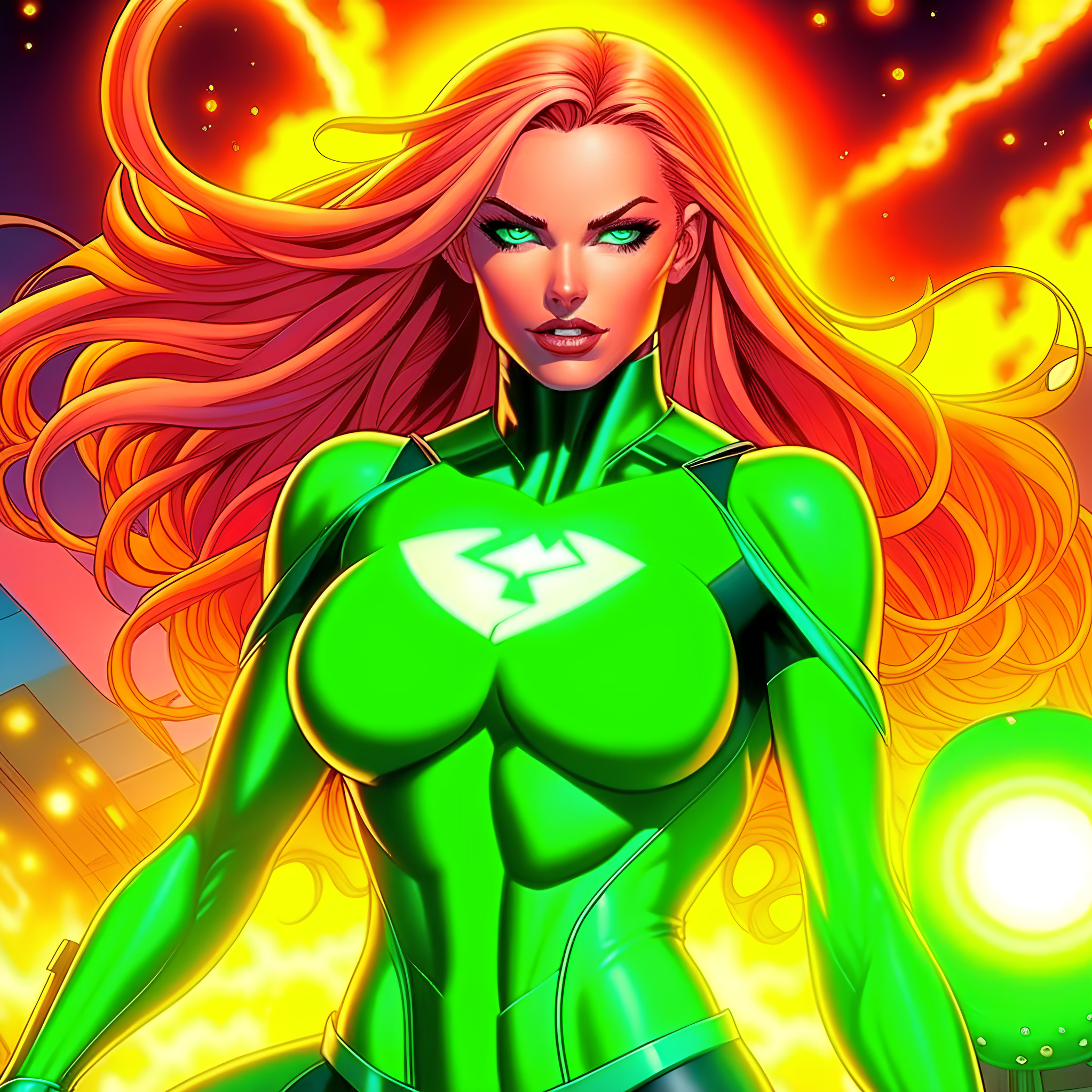 Free photo Green lantern fem