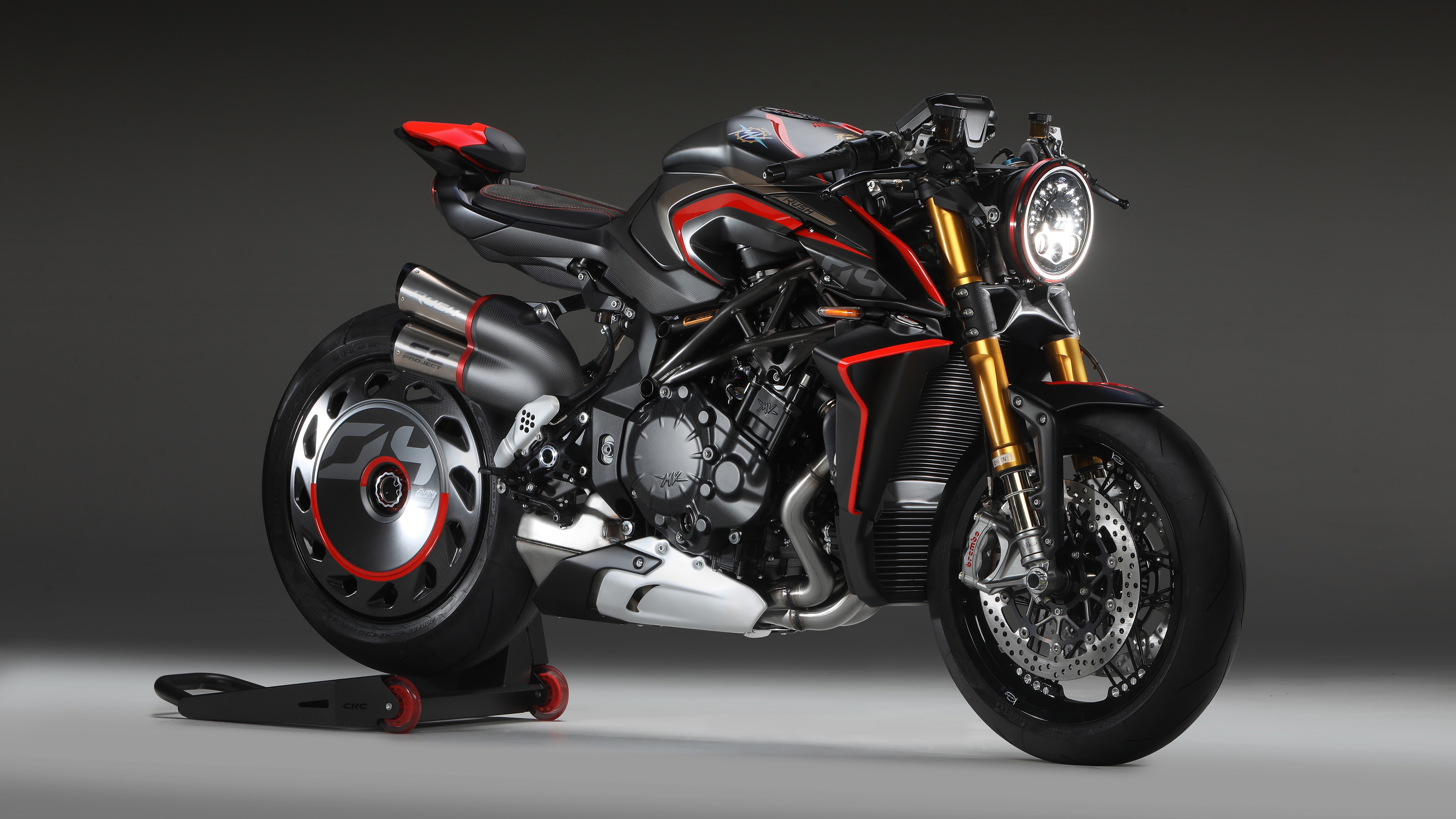 Free photo Sport motorcycle mv agusta rush 1000