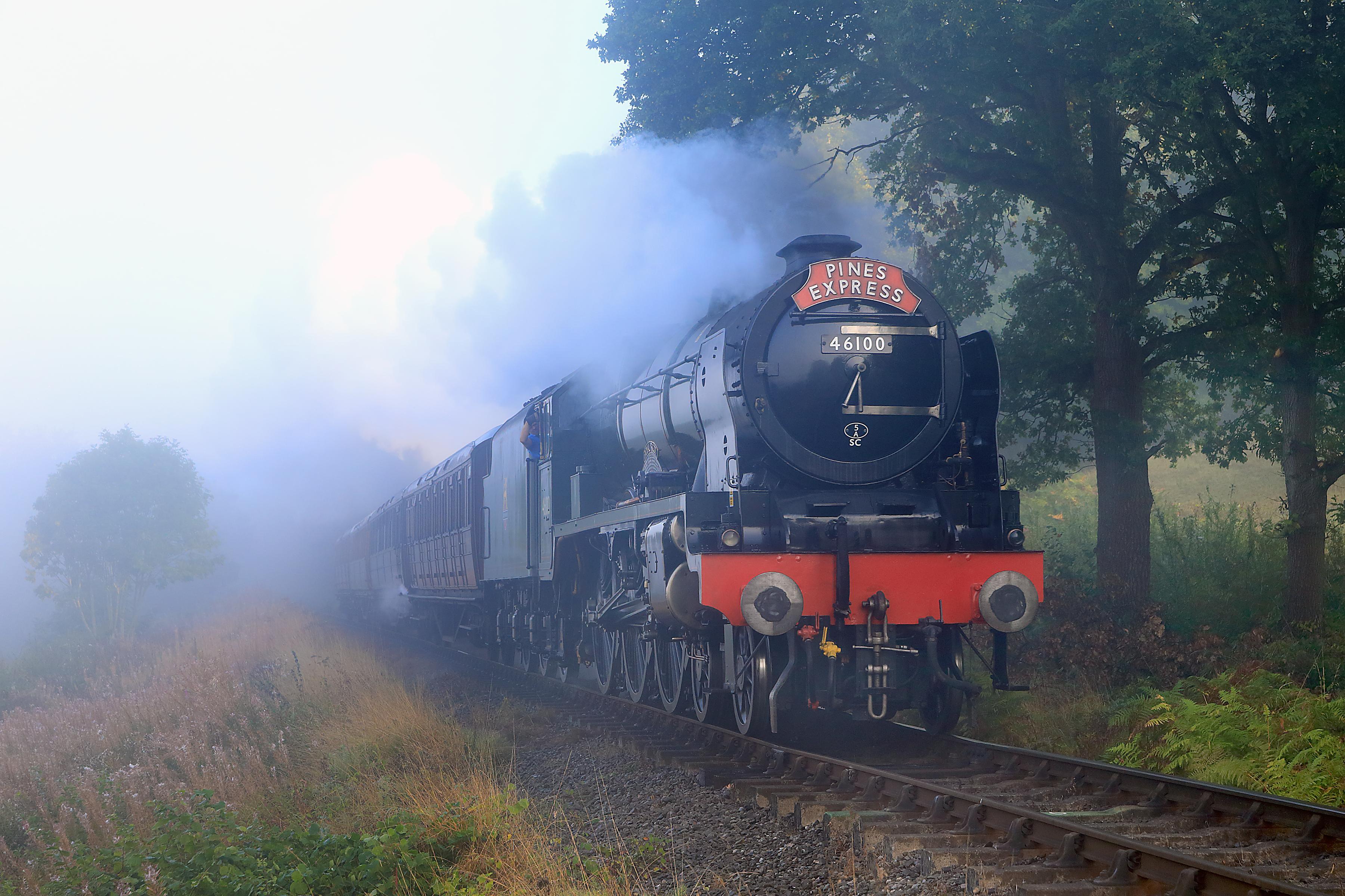 Wallpapers locomotive railway smoke on the desktop