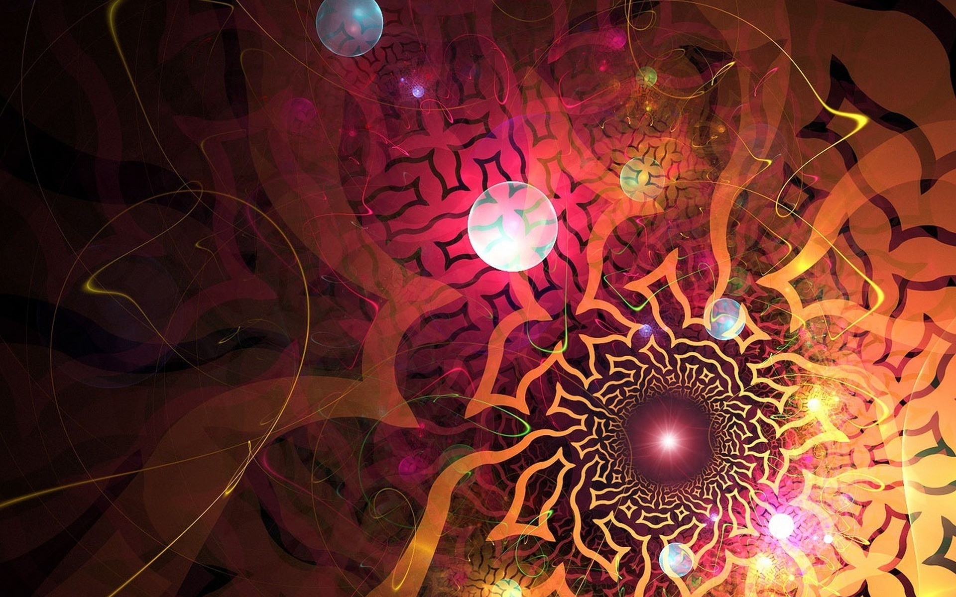 Обои взрыв фон яркий на рабочий стол