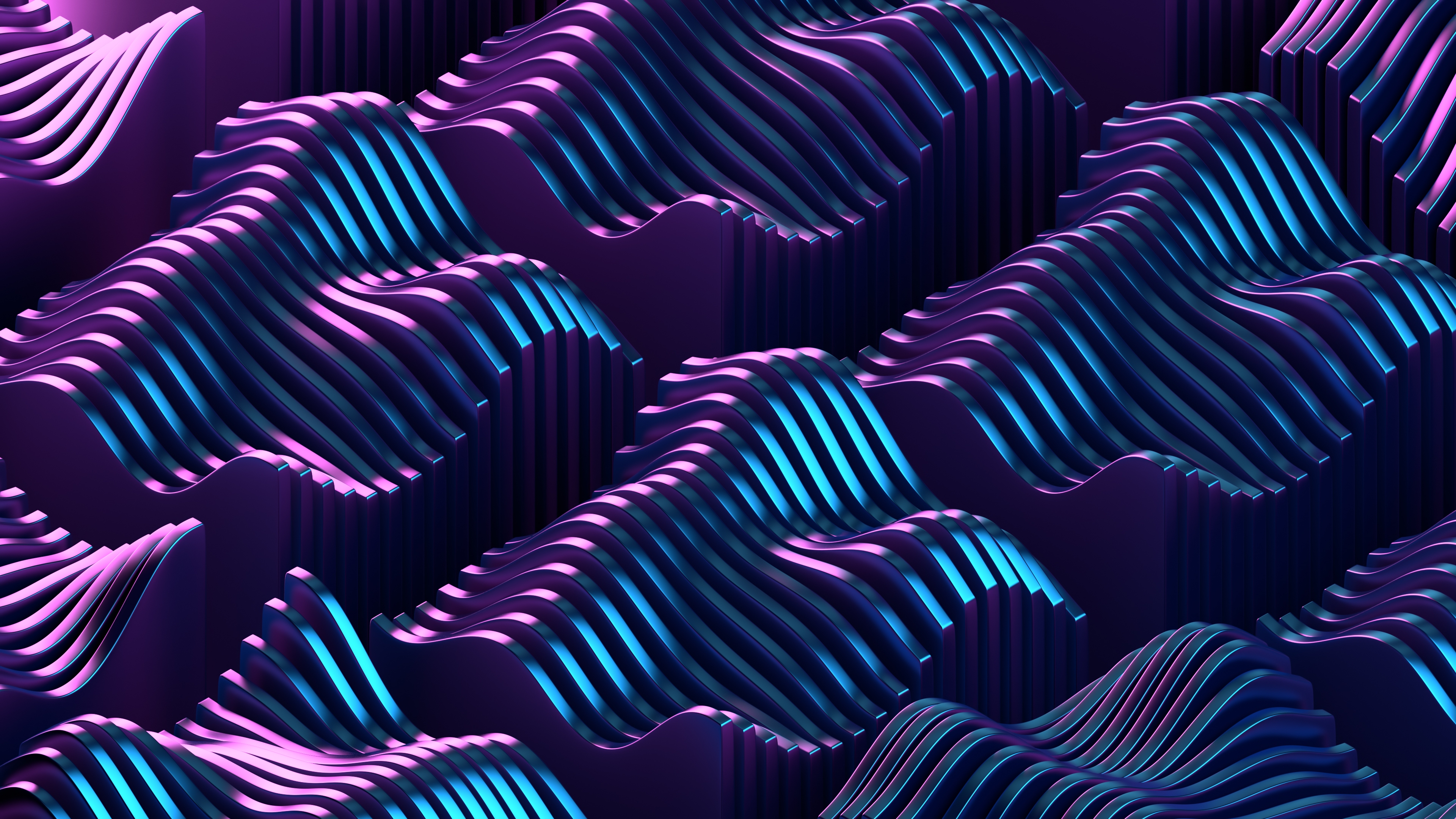 Free photo Purple wavy shapes