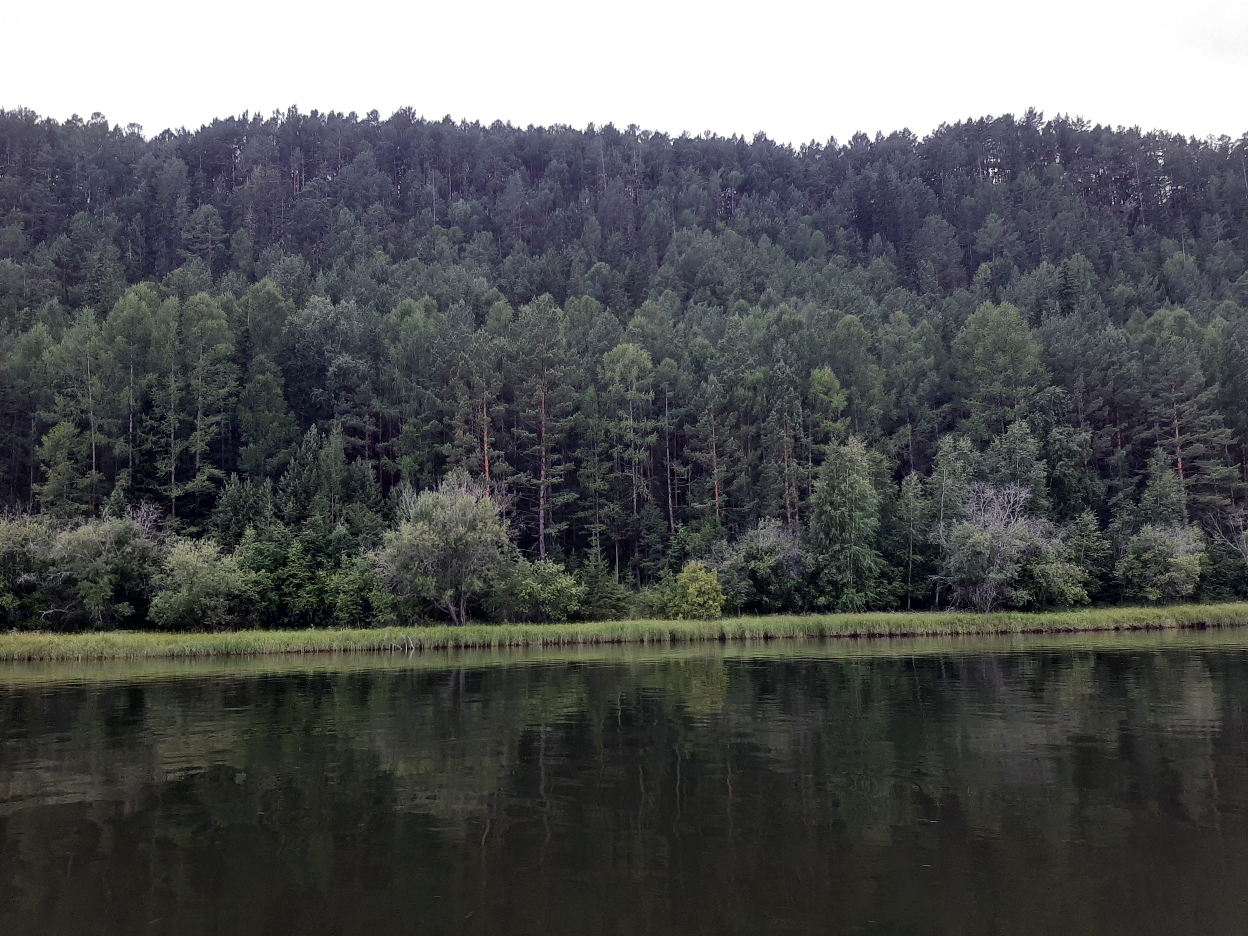Бесплатное фото Спокойная вода в реке Лена