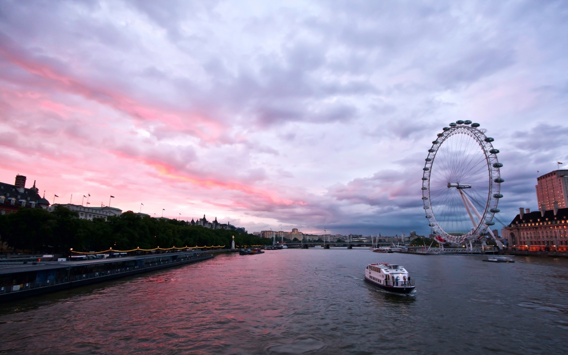 Wallpapers river river tram embankment on the desktop