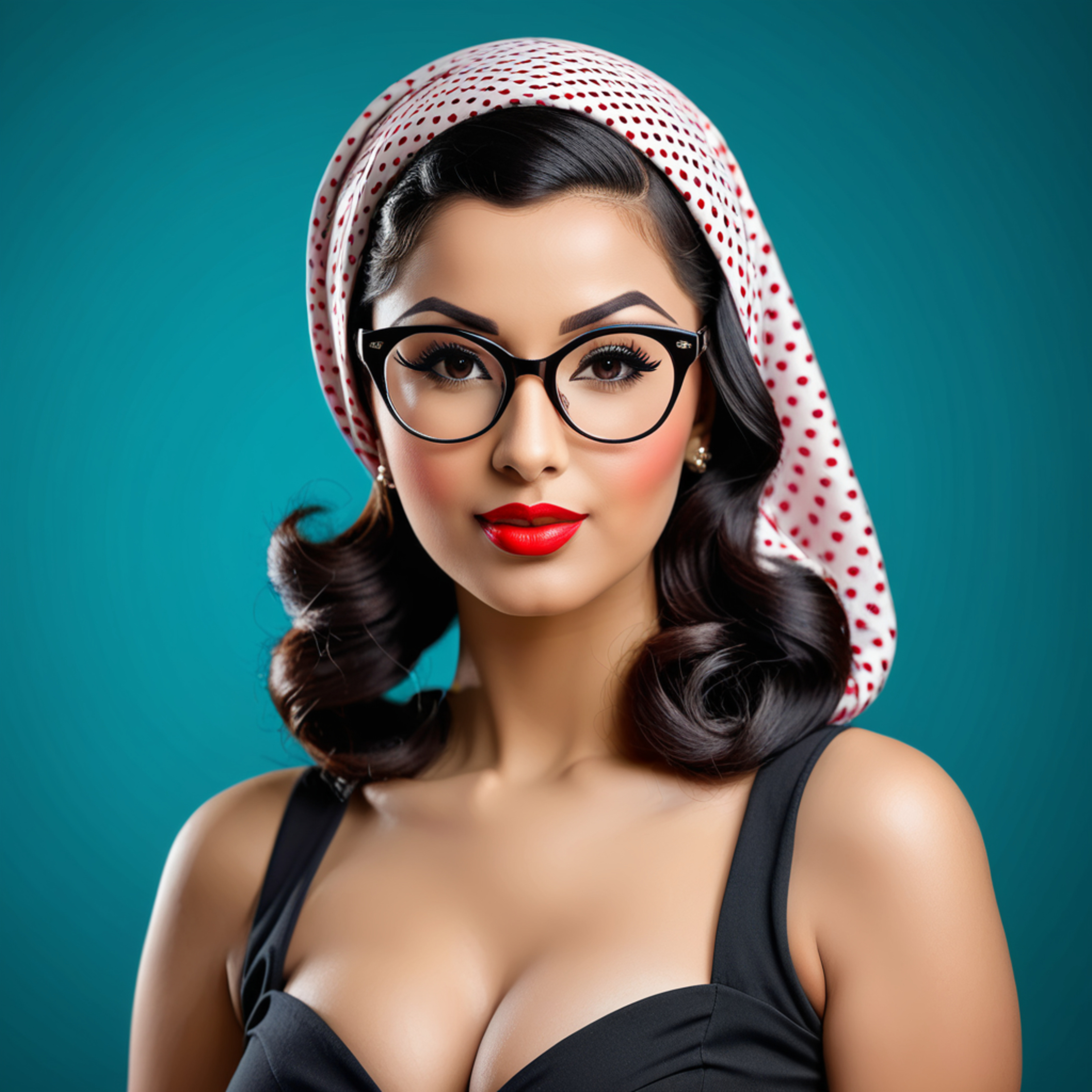 Free photo Oriental woman pin-up