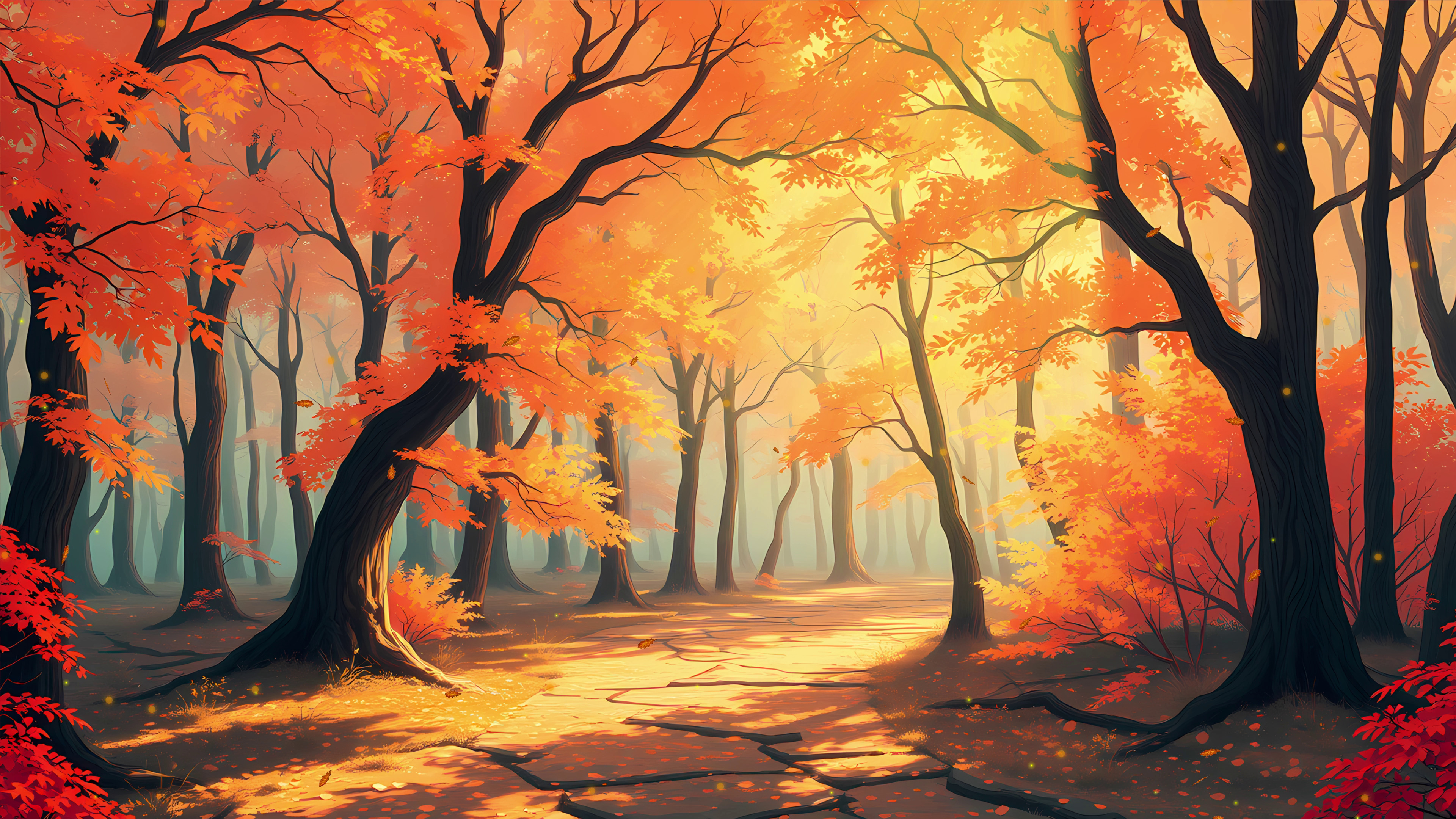 Free video Autumn forest