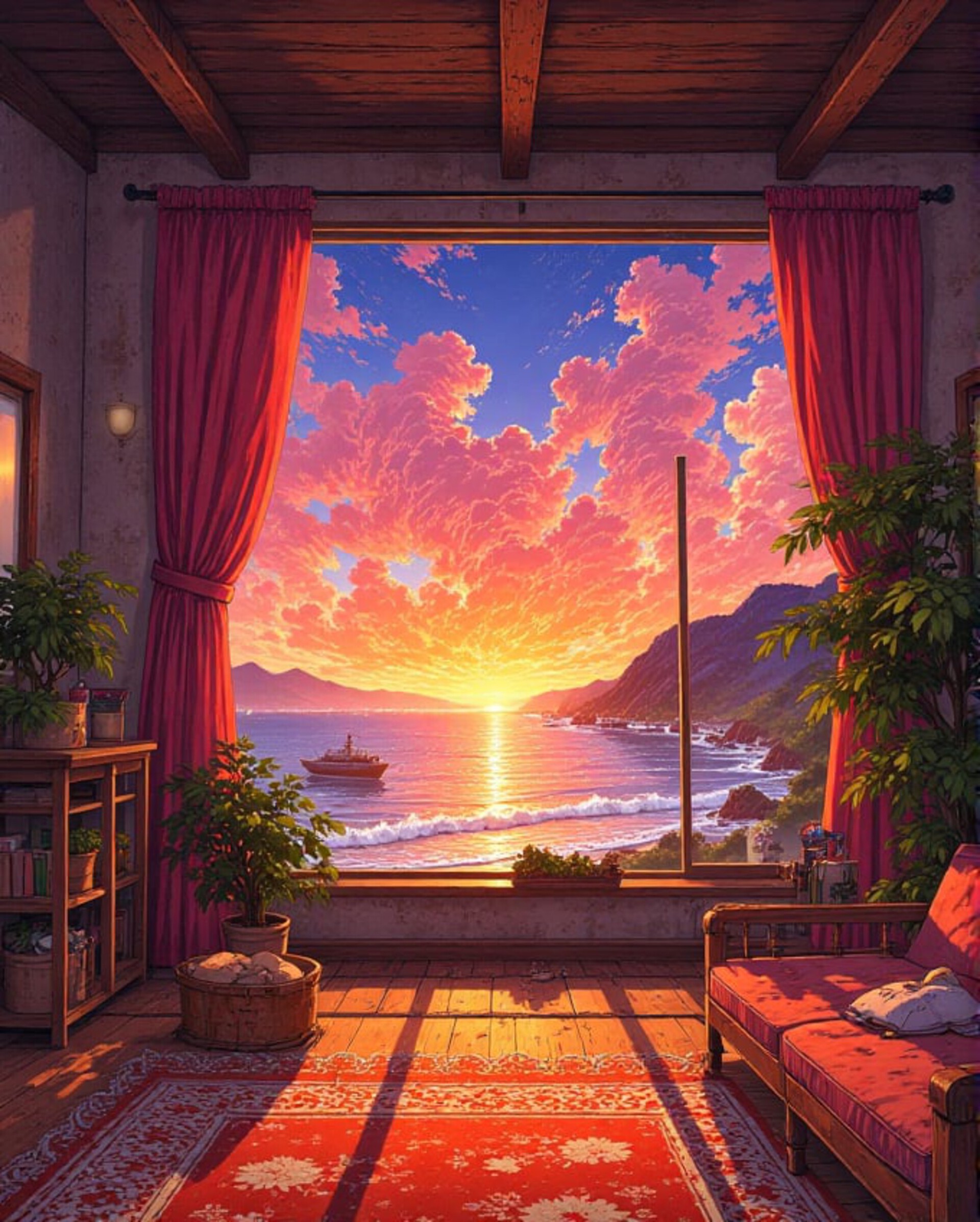 Sunset from the window