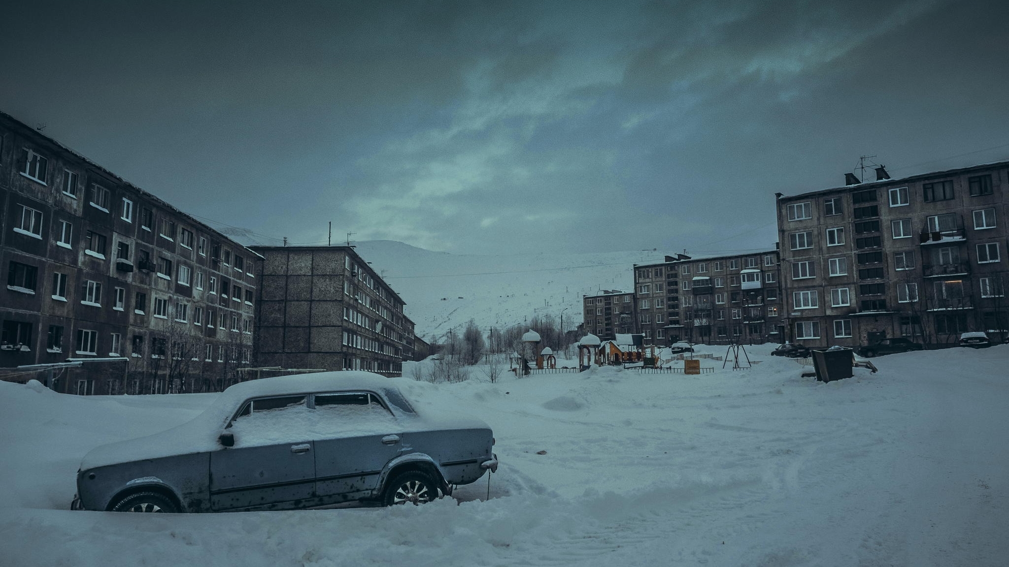 Бесплатное фото Зимний город