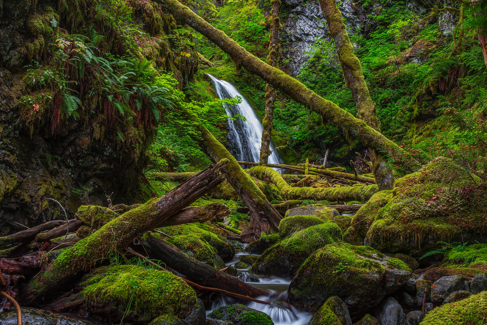 Wallpapers Lower Dry Creek Falls Washington waterfall on the desktop