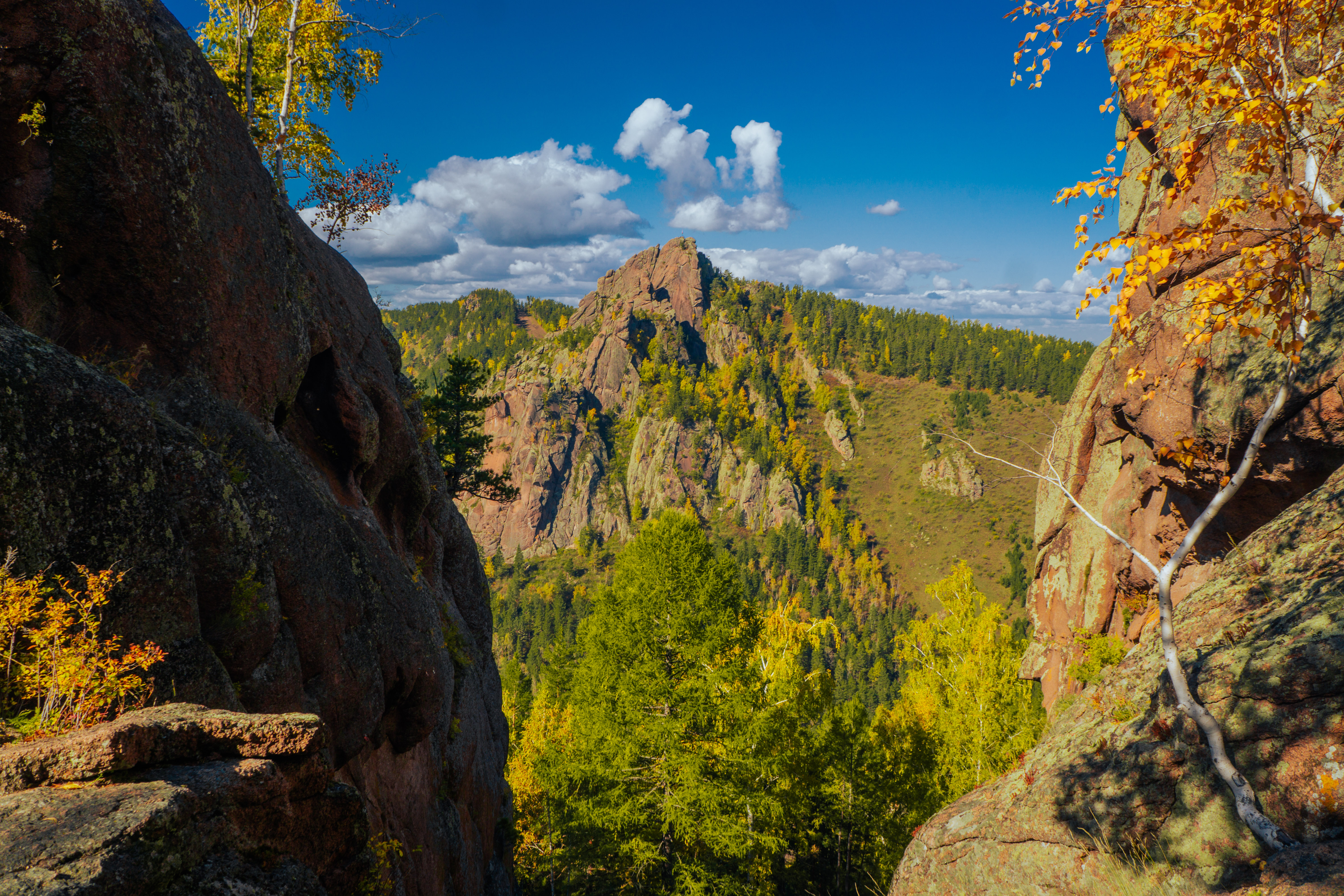 Бесплатное фото Красноярские Столбы осенью