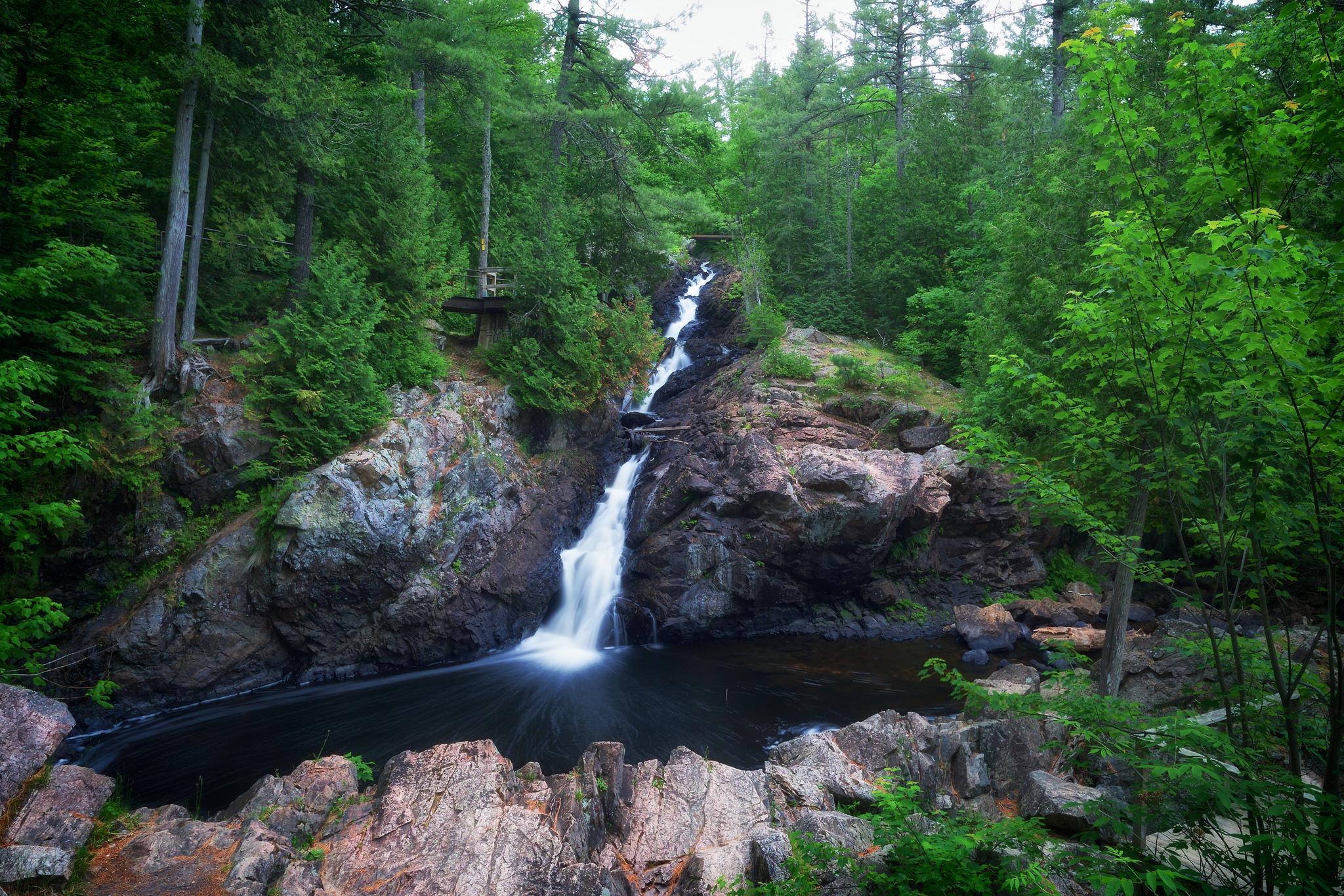 Wallpapers ontario forest waterfall on the desktop