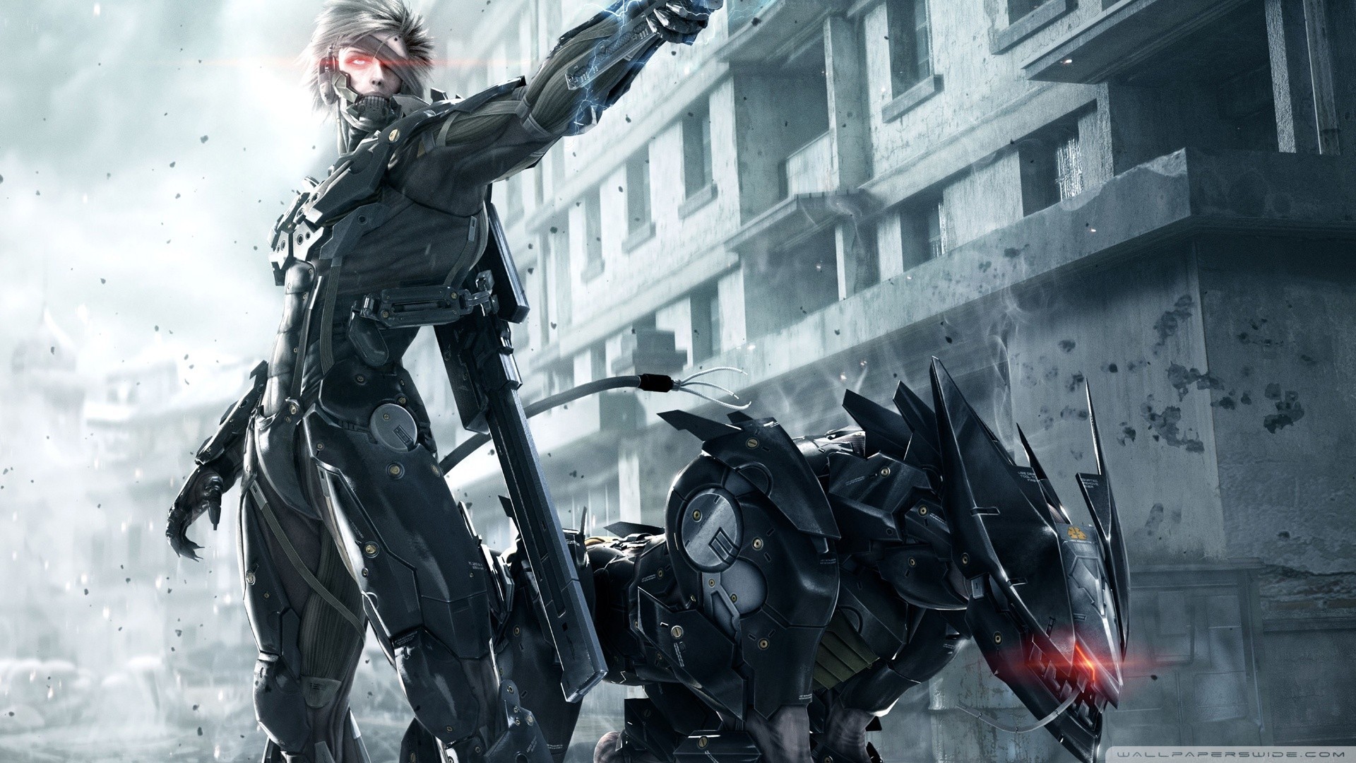 Free photo A picture from the game Metal Gear Rising Revengeance