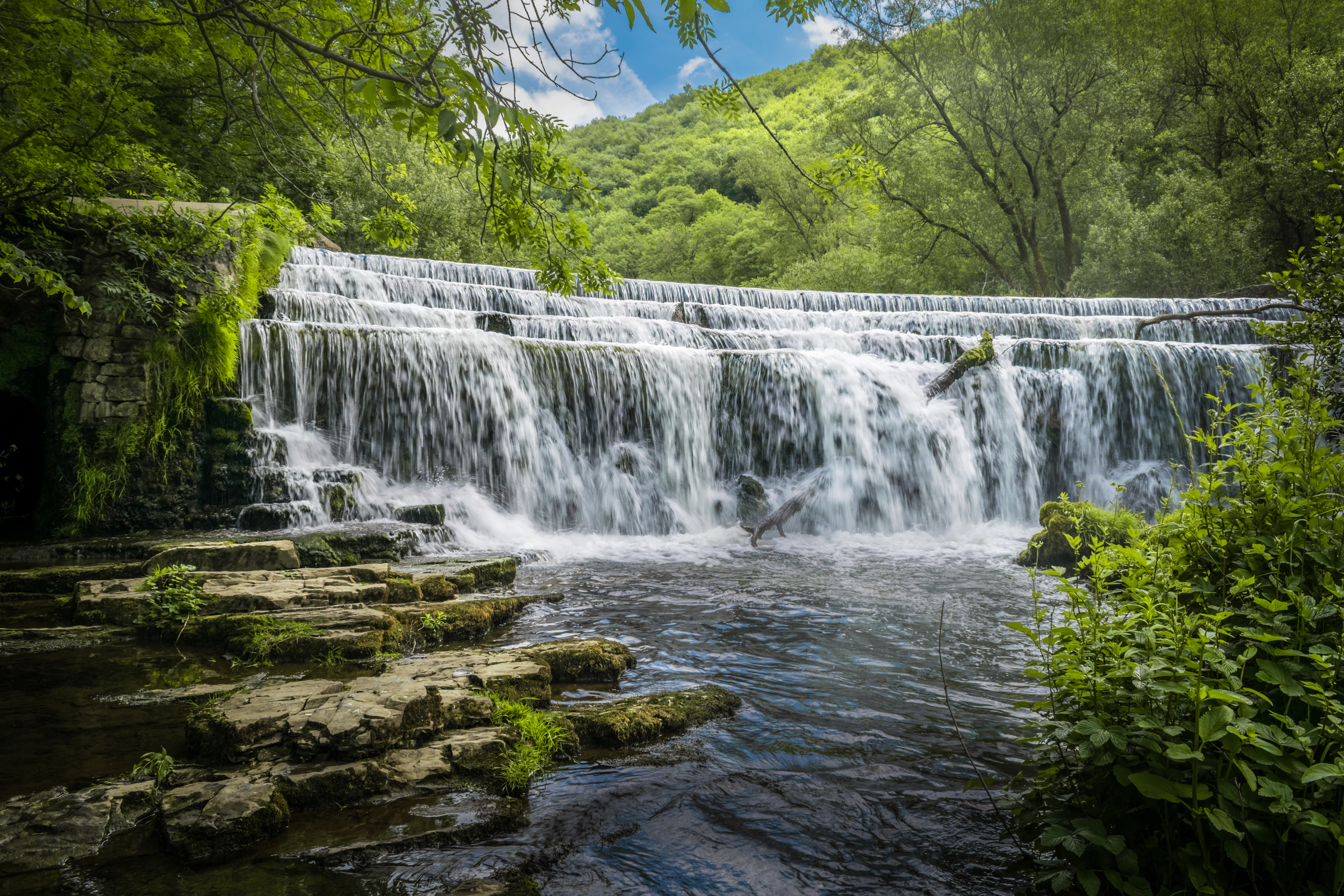 Wallpapers River Wye Falls Peak District on the desktop