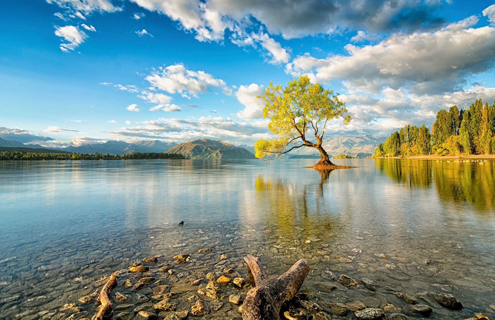 Wallpapers lake nature New Zealand on the desktop