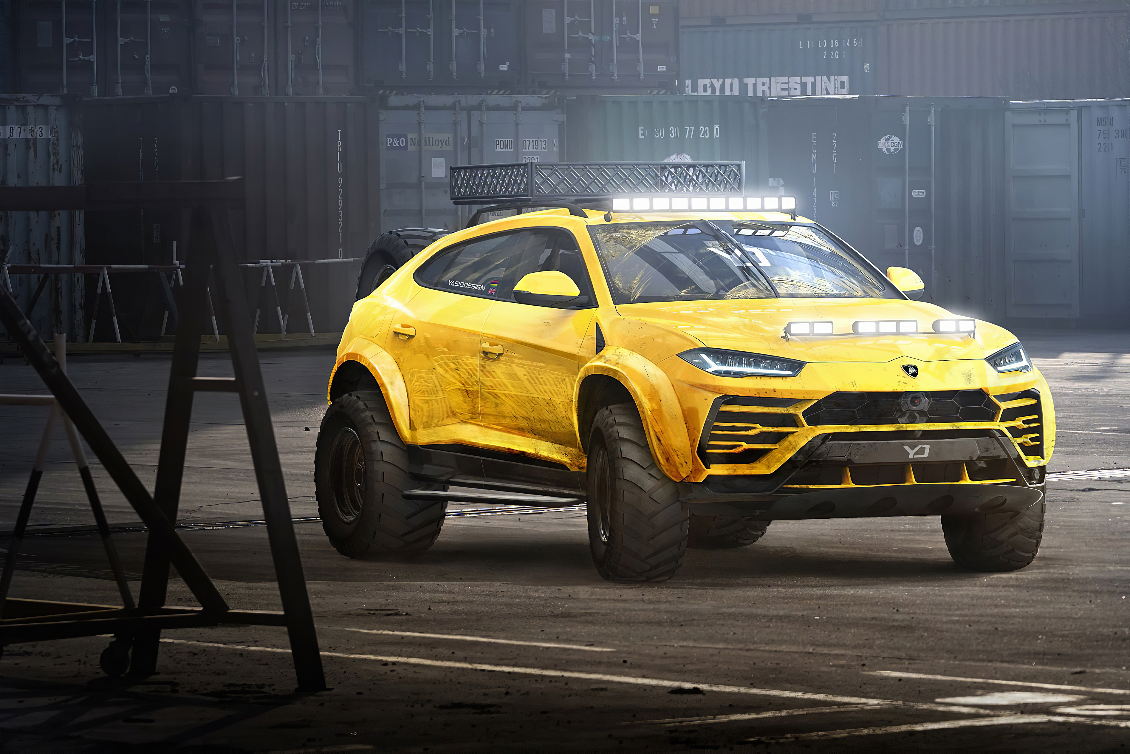 Обои Lamborghini Urus художник цифровое искусство на рабочий стол