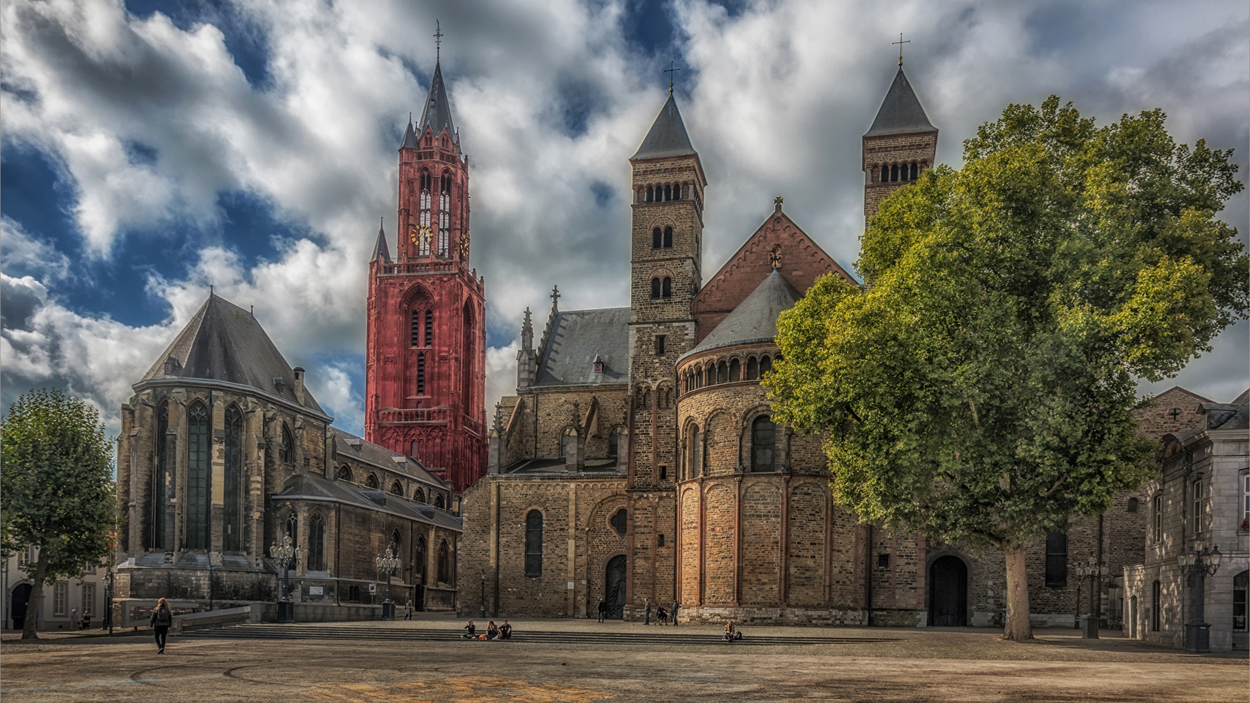 Wallpapers wallpaper netherlands church clouds on the desktop