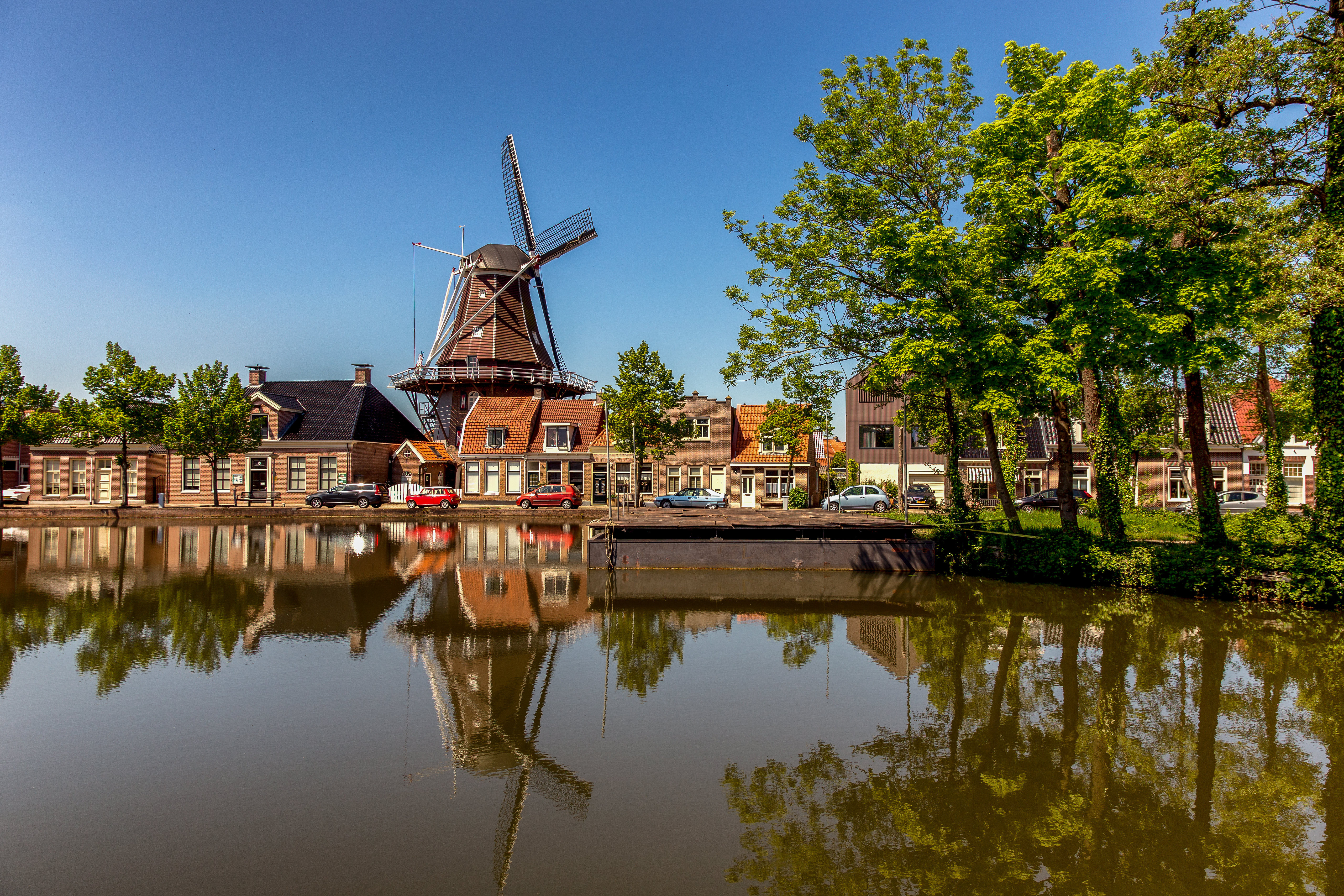 Wallpapers cities Netherlands mill on the desktop