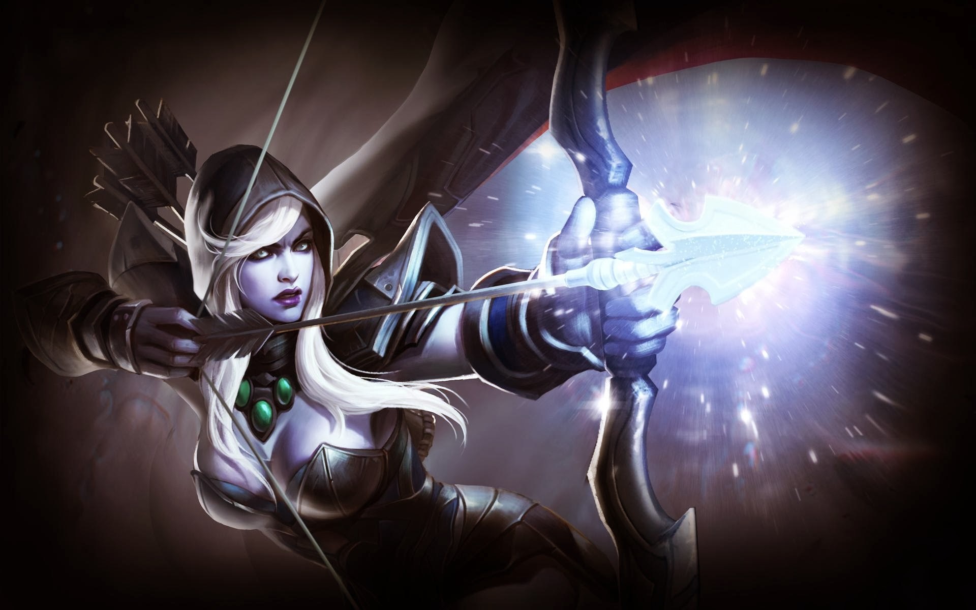 Wallpapers online game Dota2 heroine on the desktop