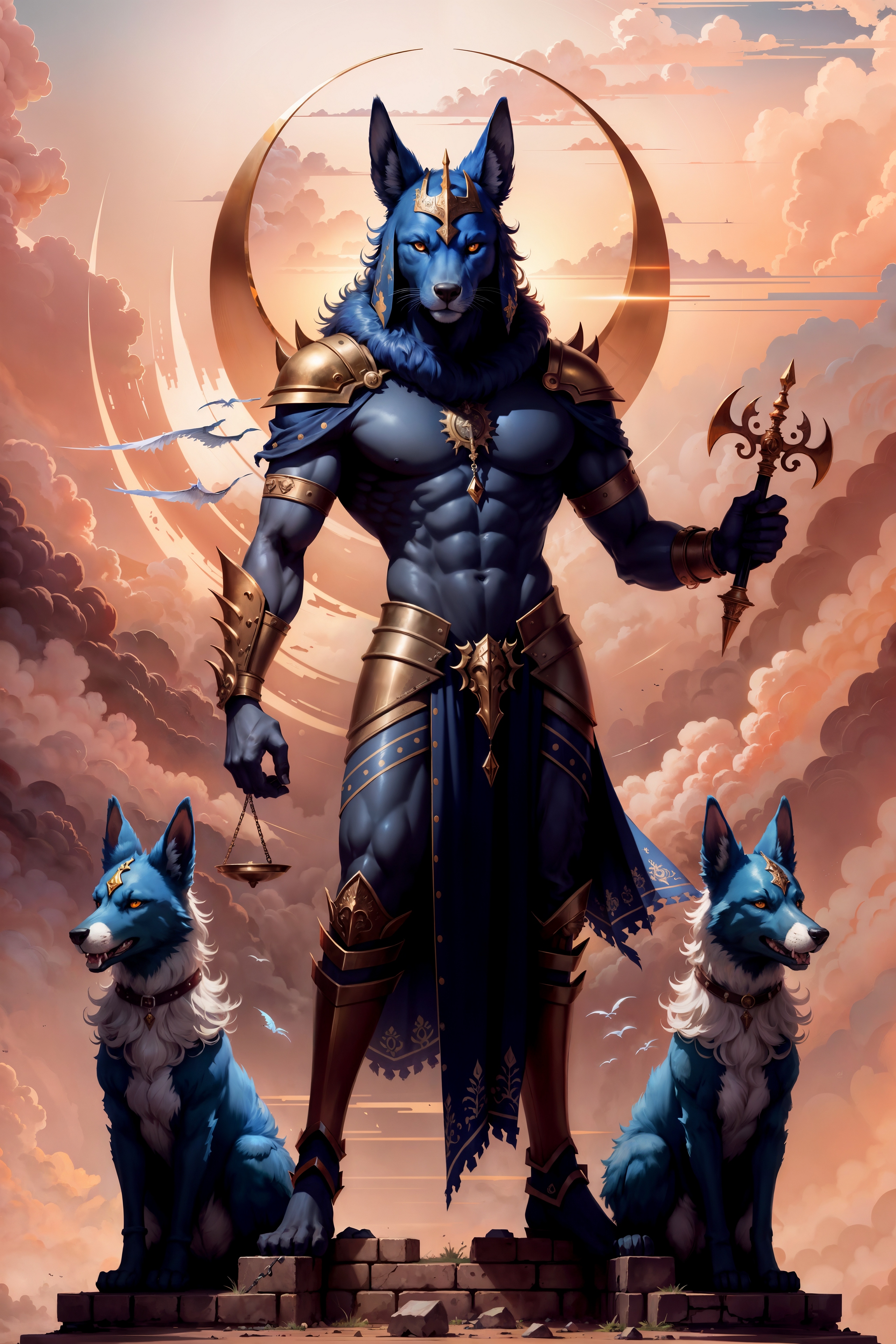 Free photo Egyptian Wolf God