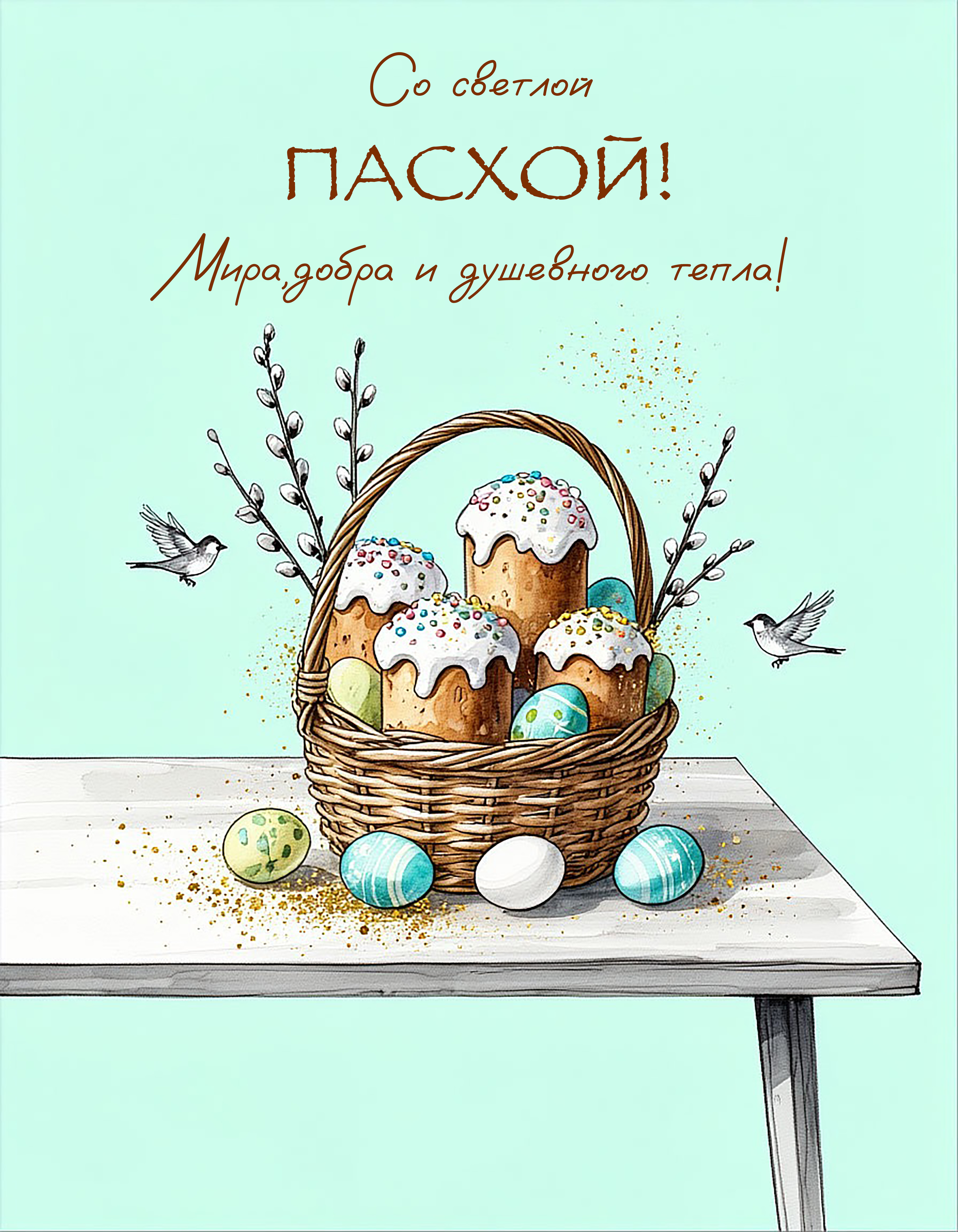 Free postcard Happy Easter