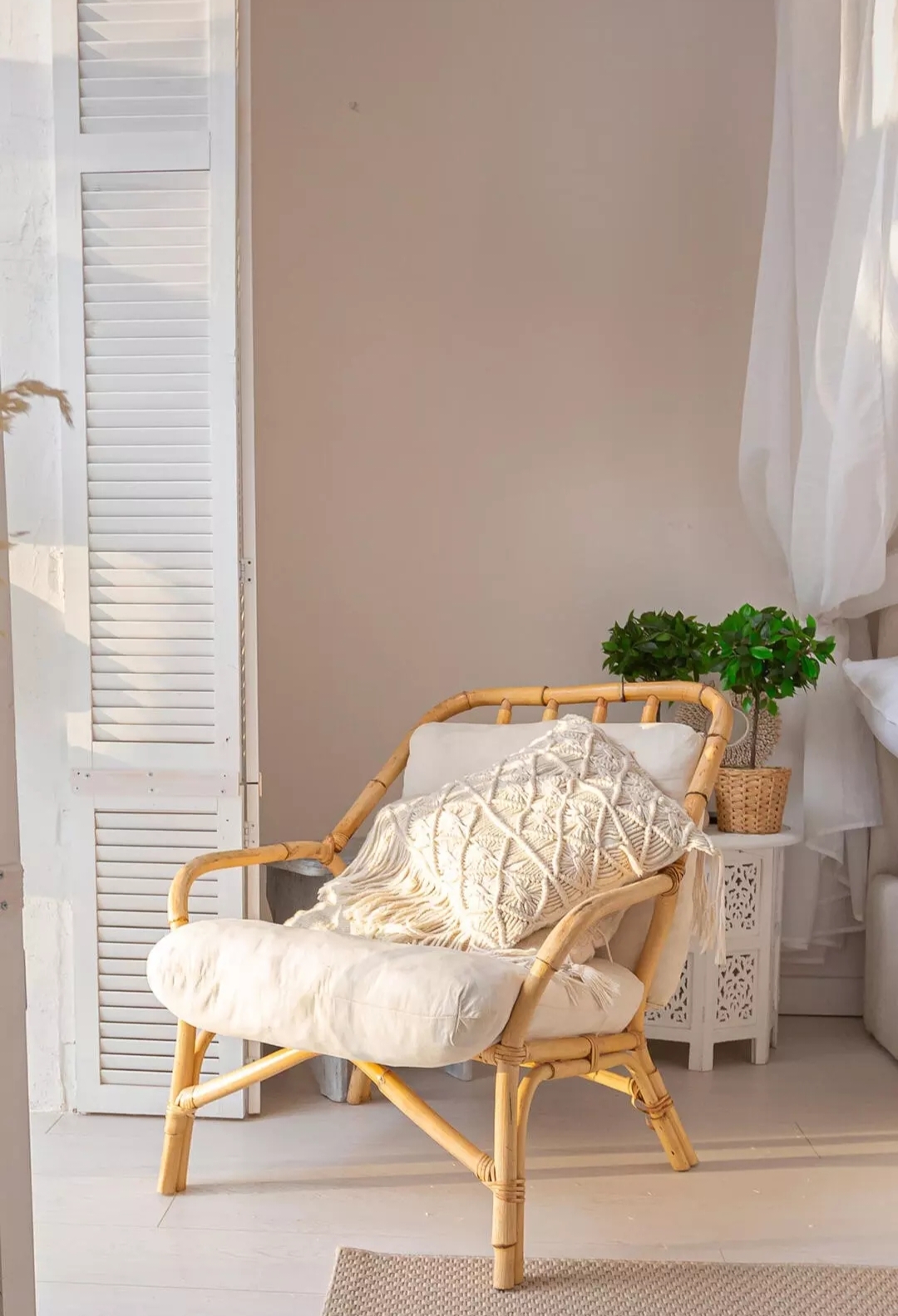 Бесплатное фото Бамбуковое кресло