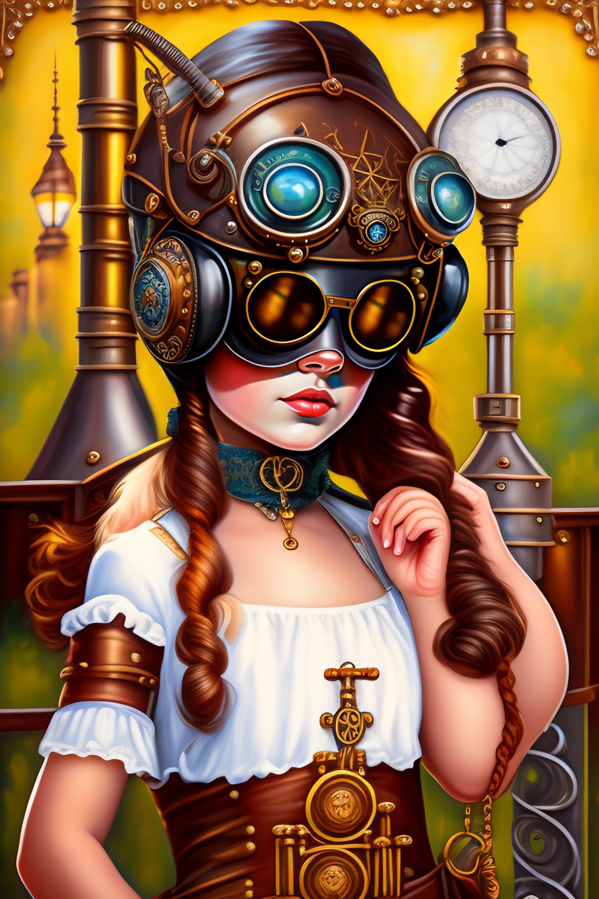 Free photo Steampunk girl