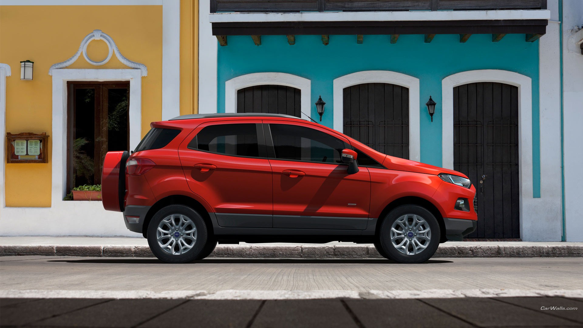 Красный Ford EcoSport
