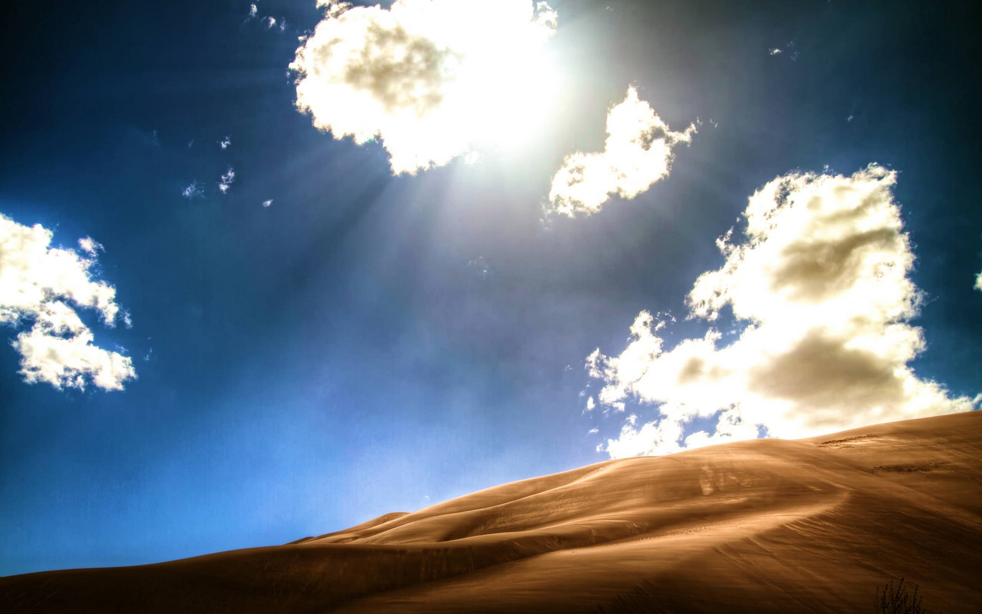 Wallpapers sun desert sand on the desktop