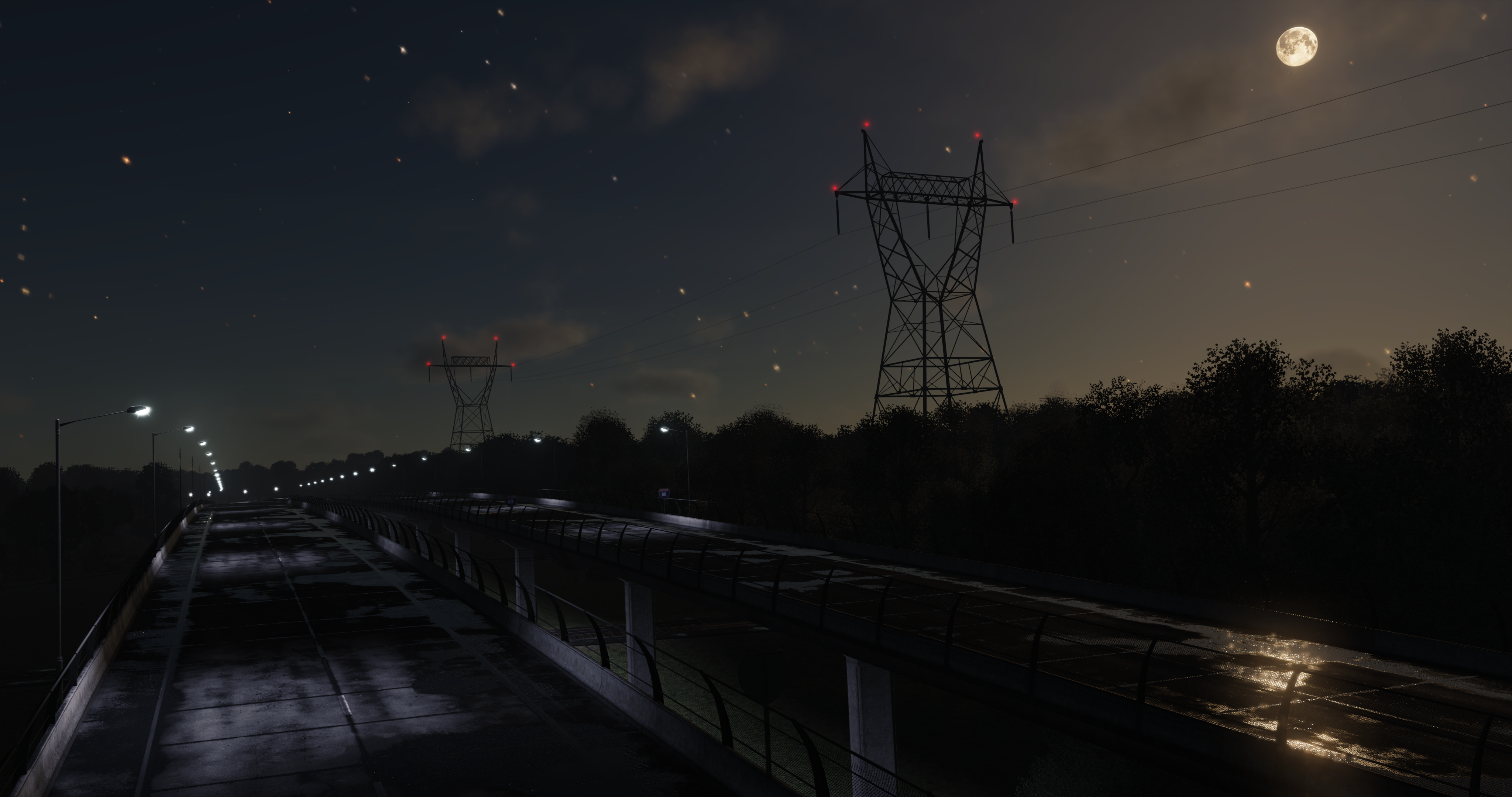 Wallpapers sun light street light cityscape on the desktop