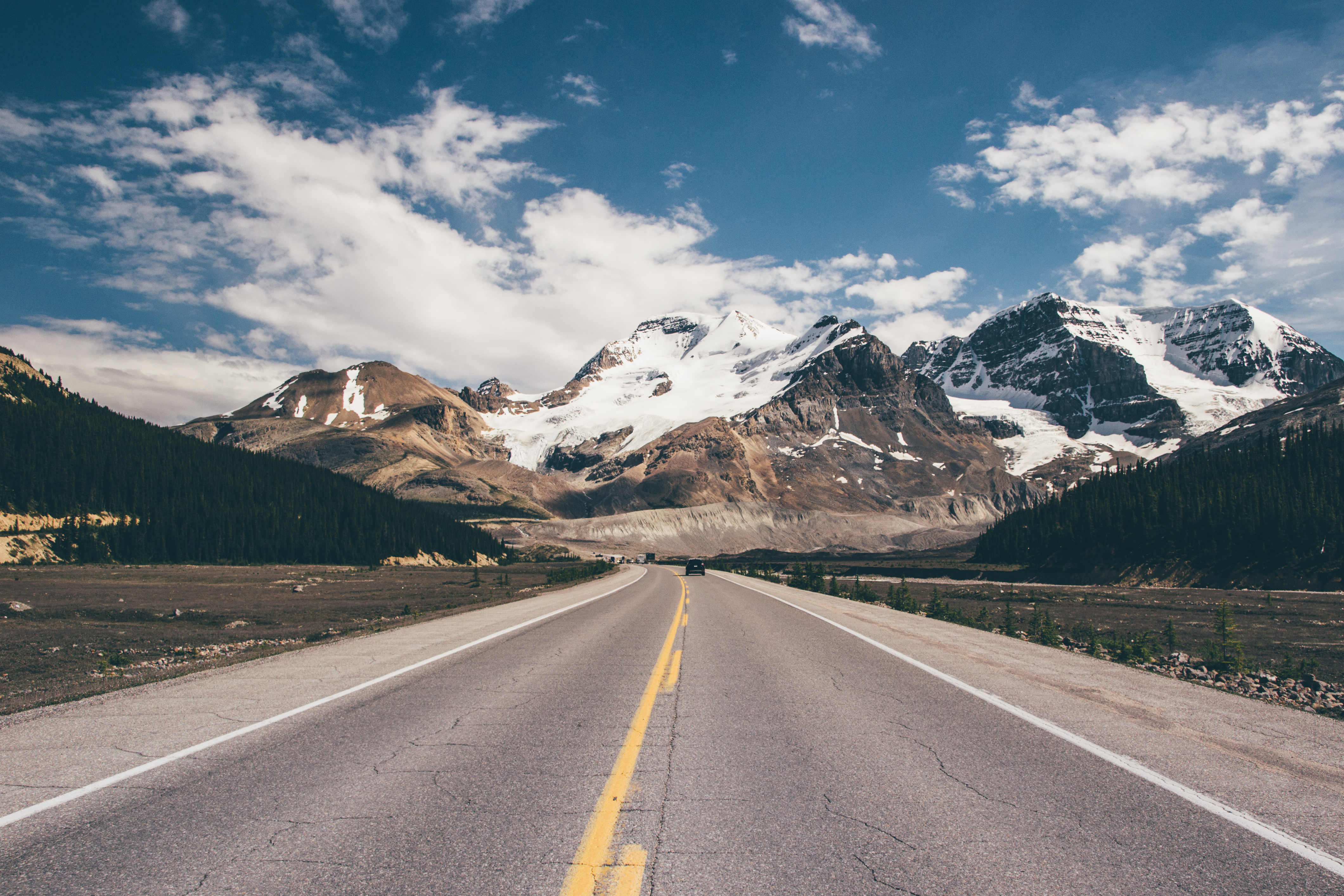 Free photo Alpine paved road