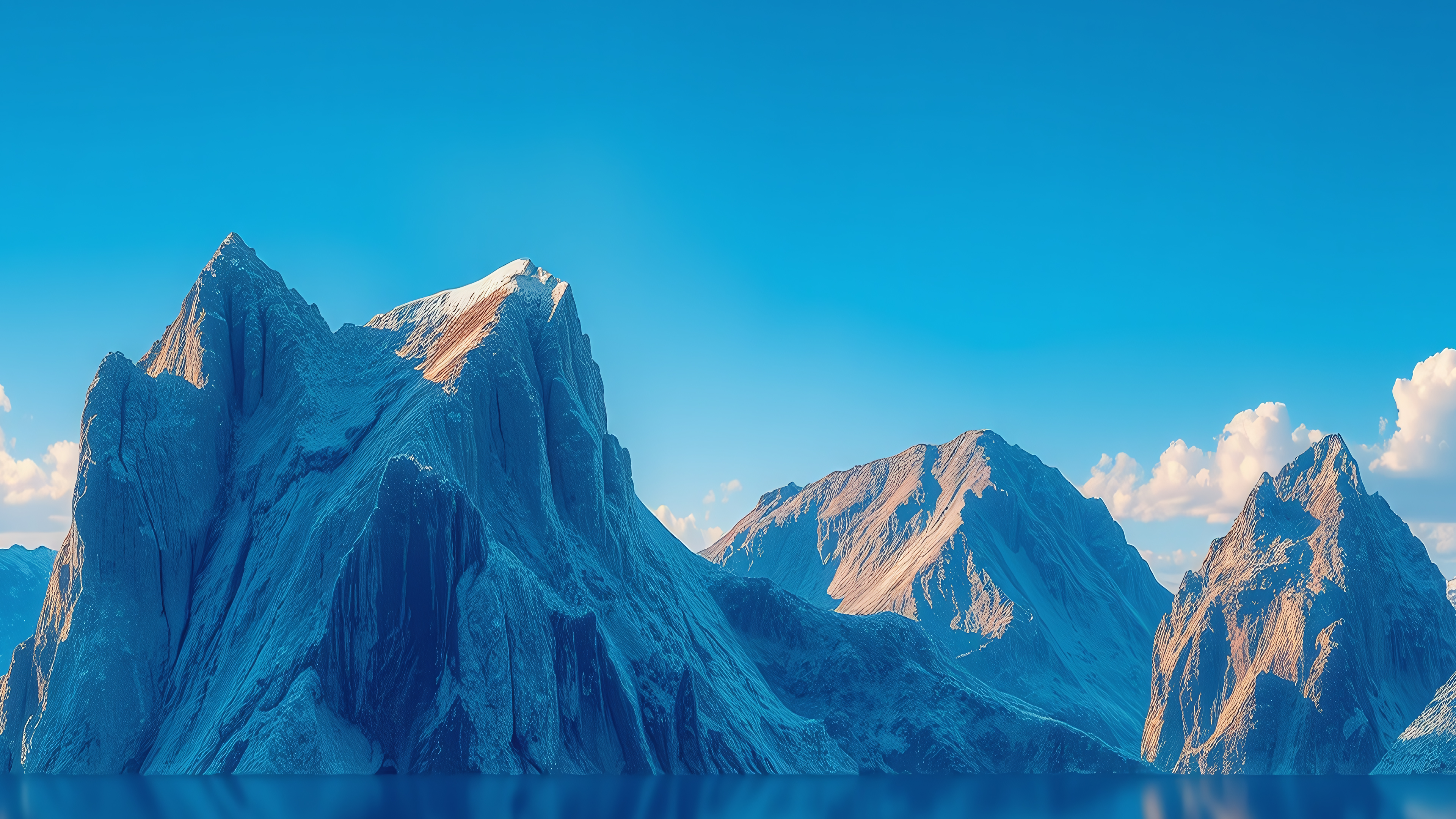 免费照片冰中的山