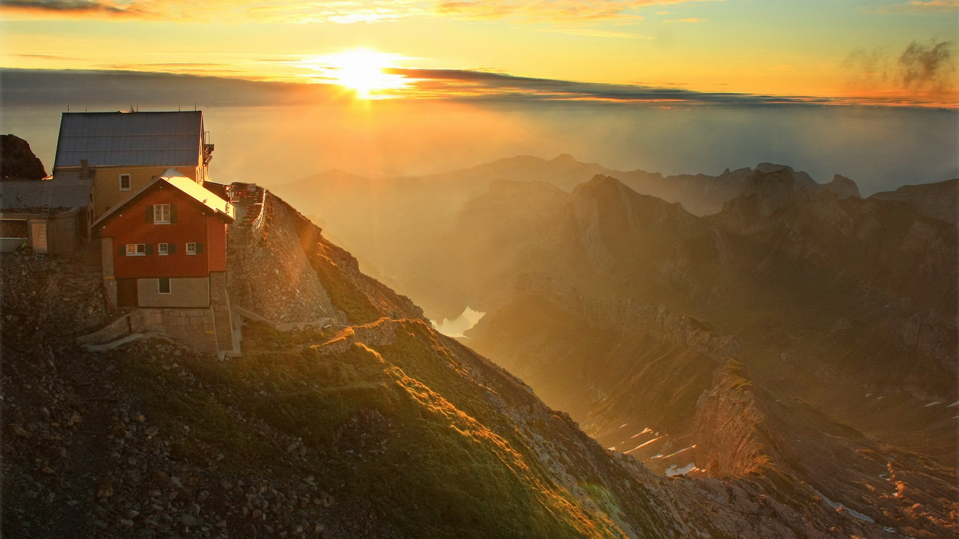 Wallpapers Sun evening decline on the desktop