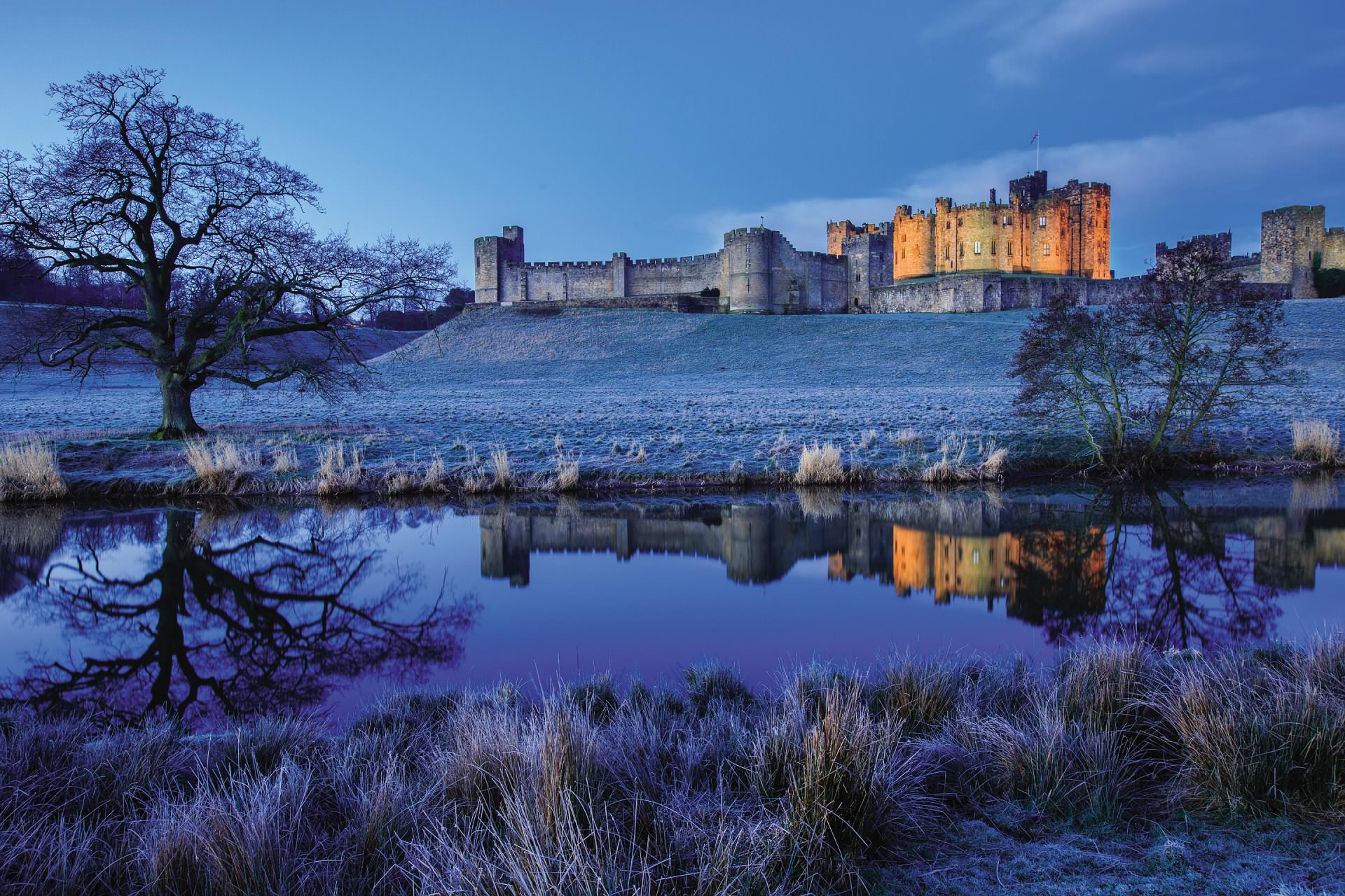 Обои ЗАМОК ГАРРИ ПОТТЕРА ЗАМОК АЛНИК ALNWICK CASTLE на рабочий стол